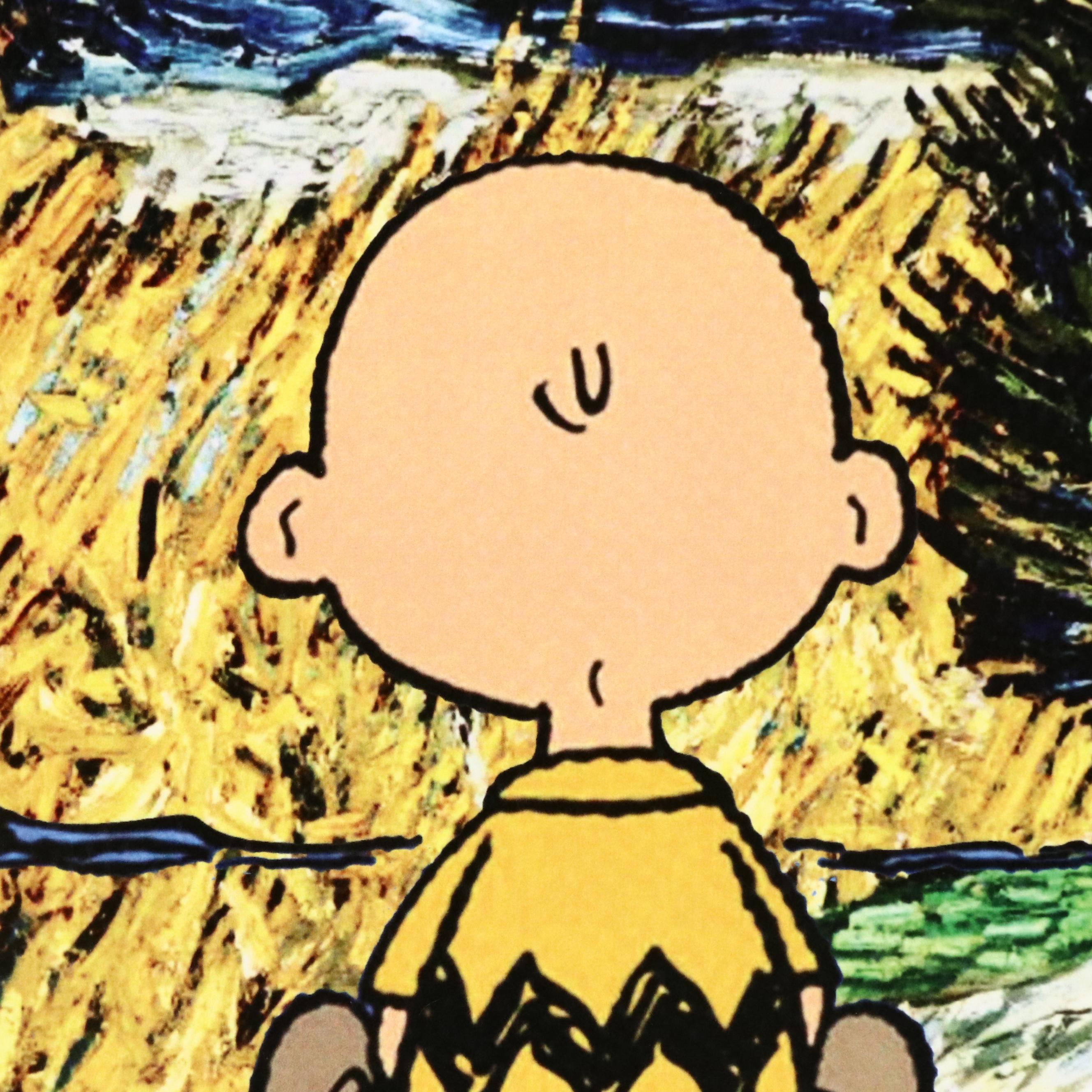 Death NYC Pop Art Digital Print Featuring Van Gogh, Charlie Brown & Snoopy, 2022