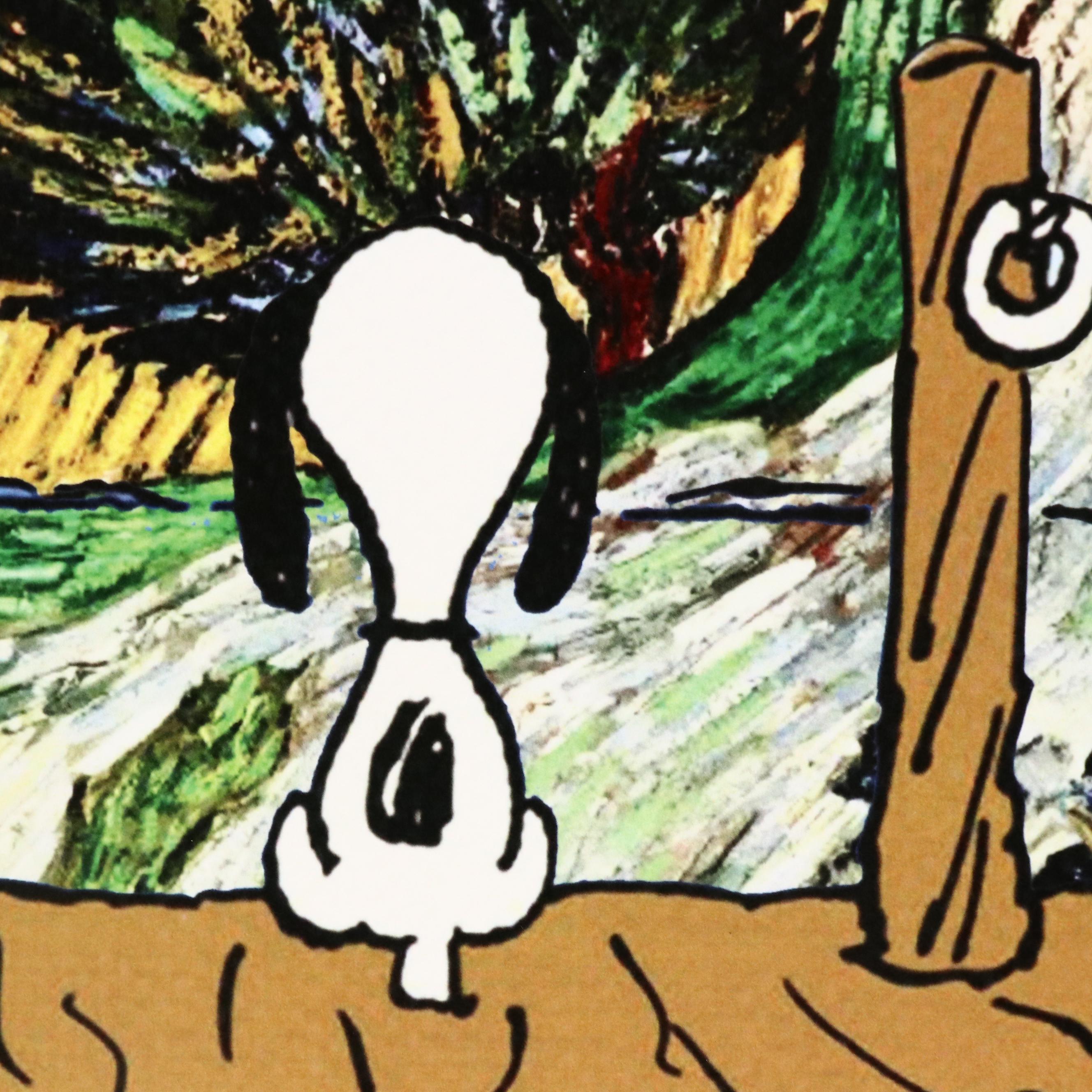 Death NYC Pop Art Digital Print Featuring Van Gogh, Charlie Brown & Snoopy, 2022