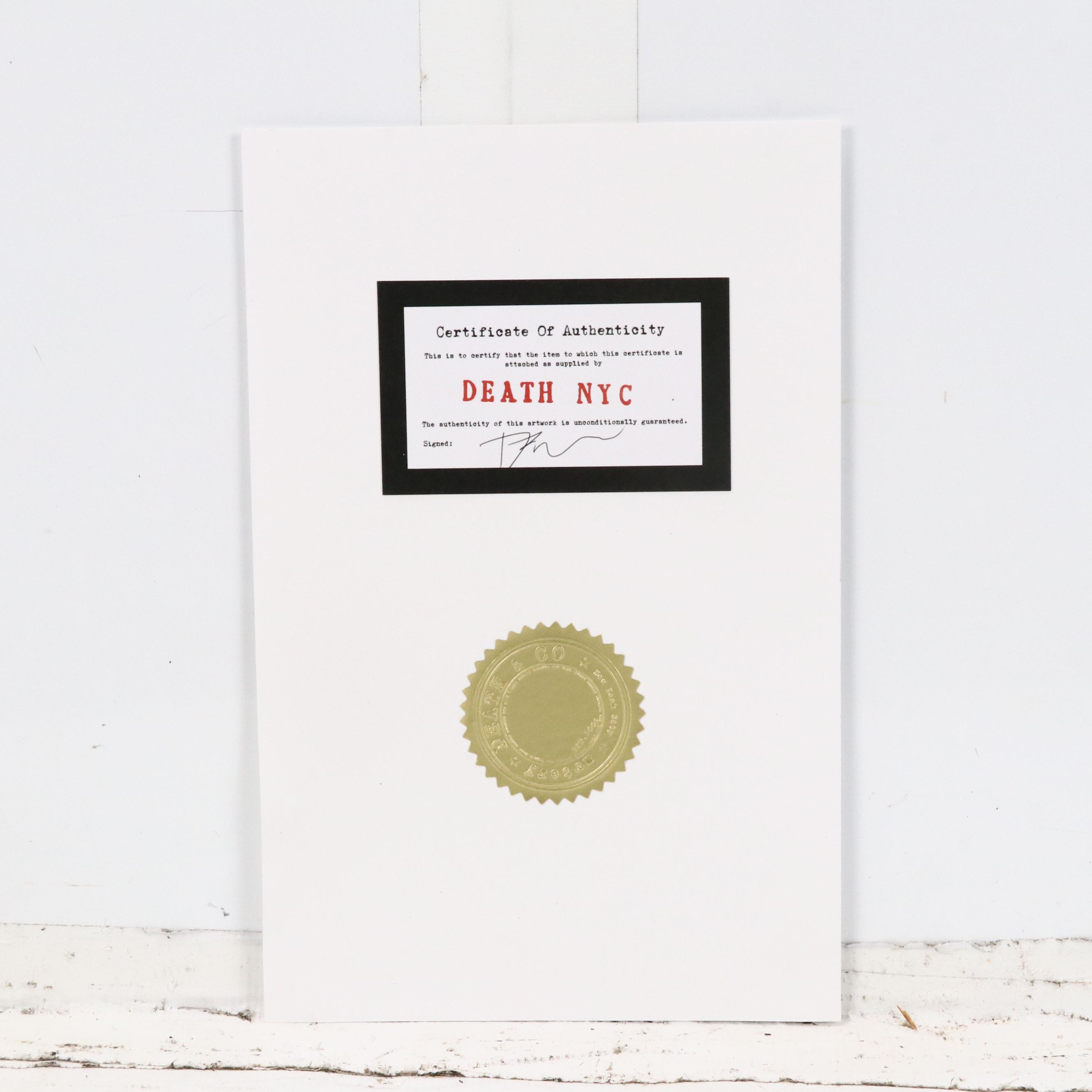 Death NYC Pop Art Digital Print Featuring Van Gogh, Charlie Brown & Snoopy, 2022