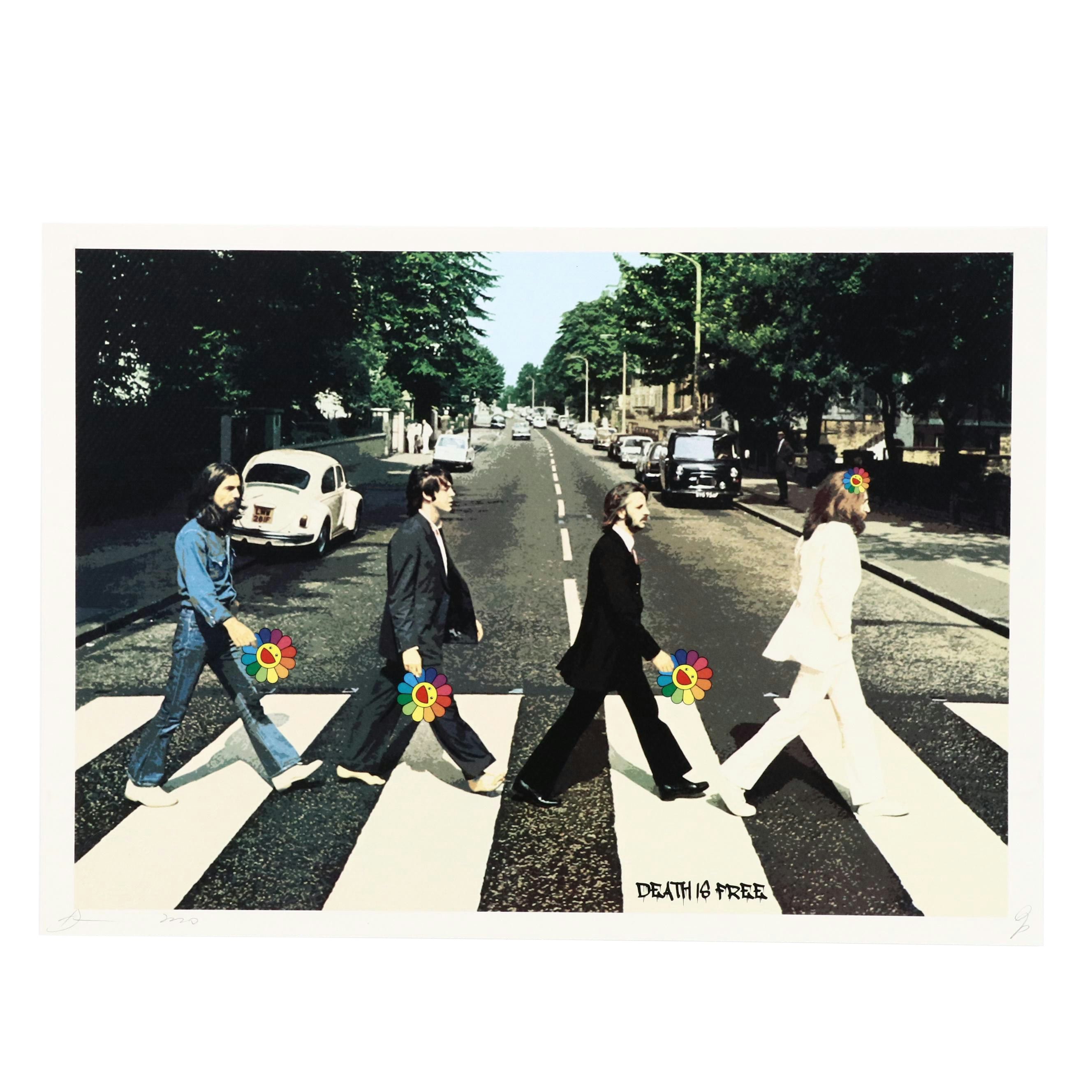 Death NYC Pop Art Digital Print Featuring The Beatles x Takashi Murakami