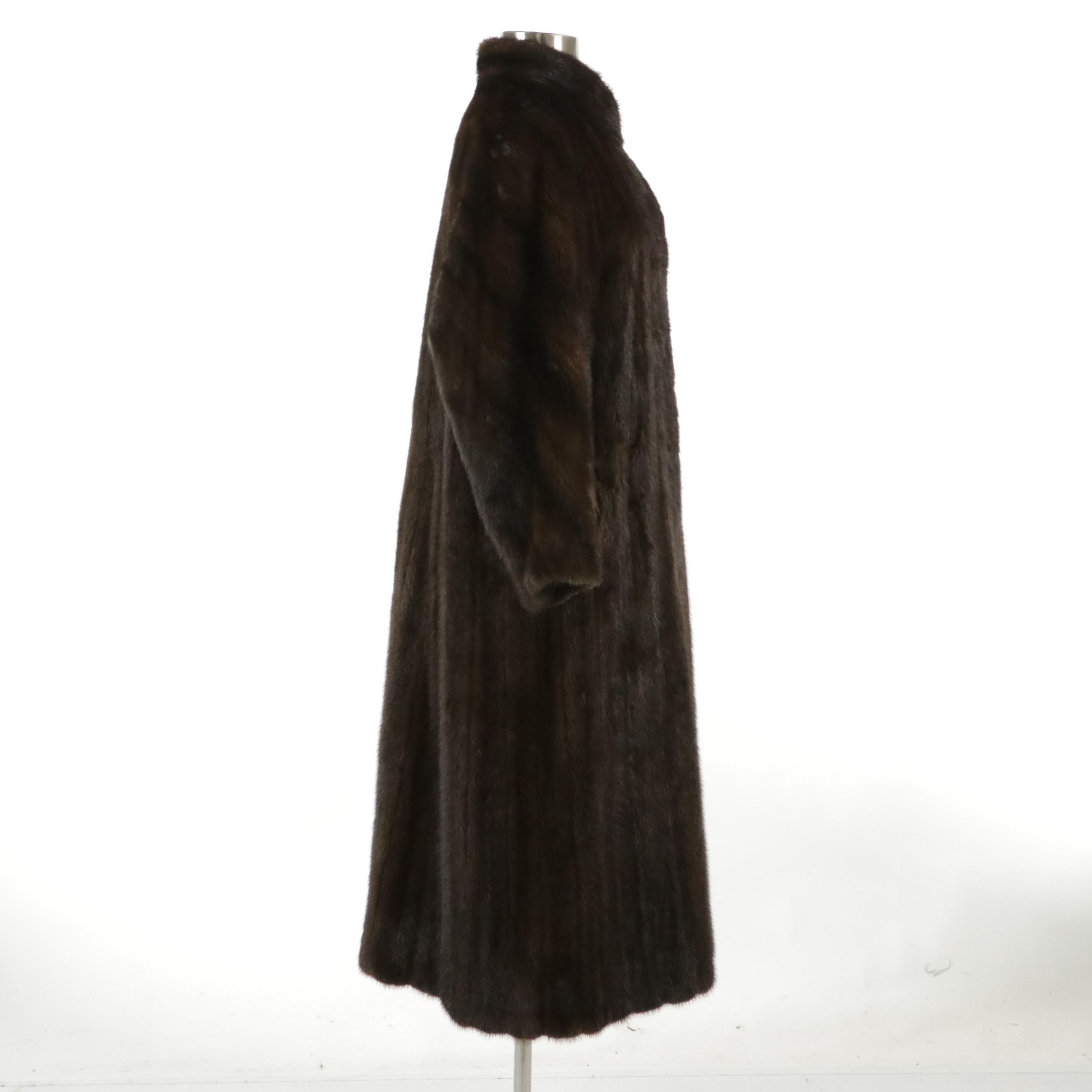 Revillon/Saks Fifth Avenue Mink Fur Coat with Vincent & Bill Mink Fur Beret