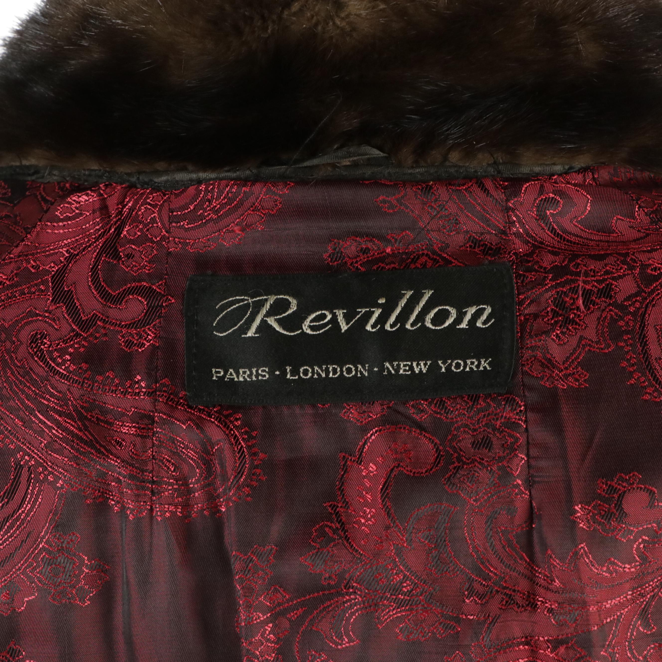 Revillon/Saks Fifth Avenue Mink Fur Coat with Vincent & Bill Mink Fur Beret