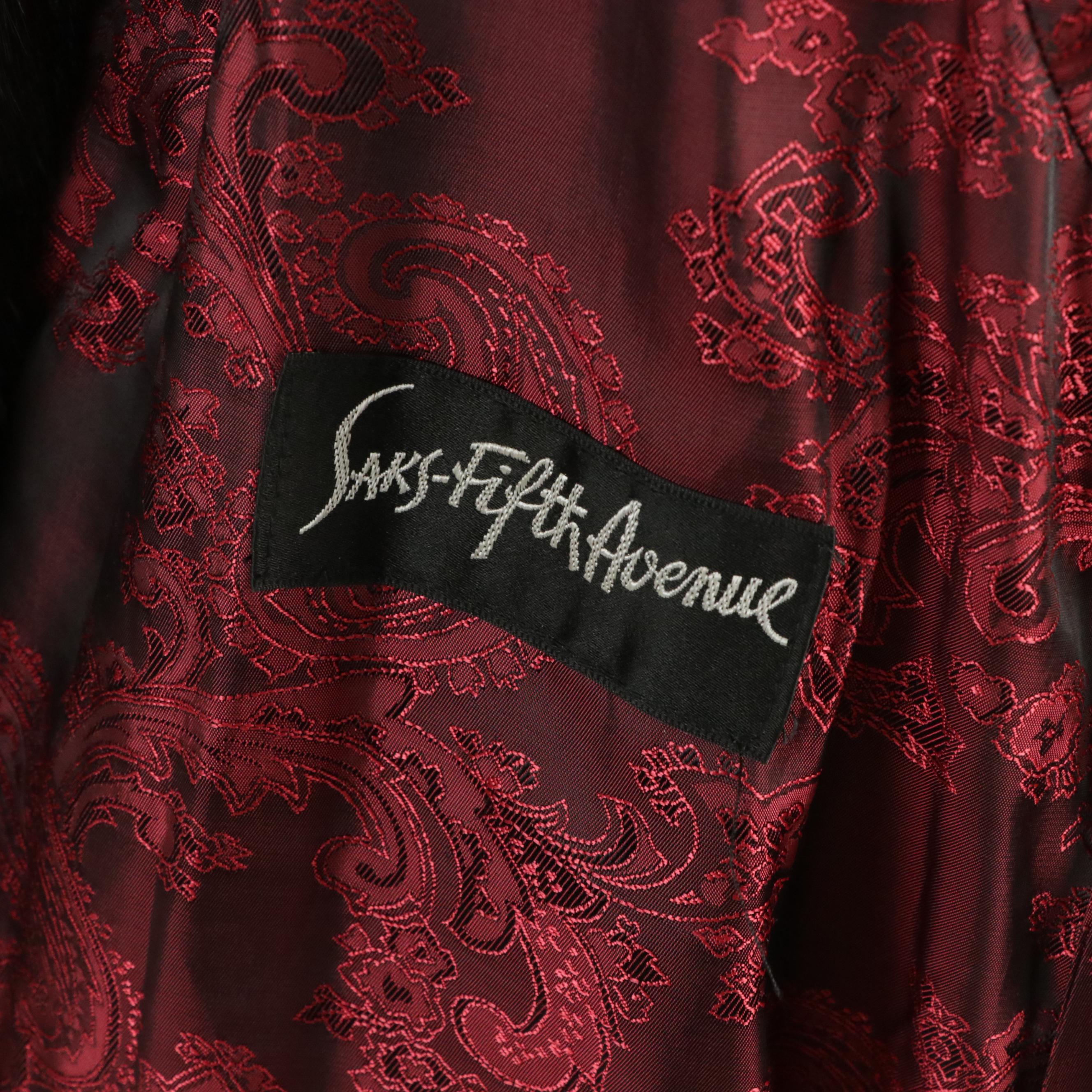 Revillon/Saks Fifth Avenue Mink Fur Coat with Vincent & Bill Mink Fur Beret