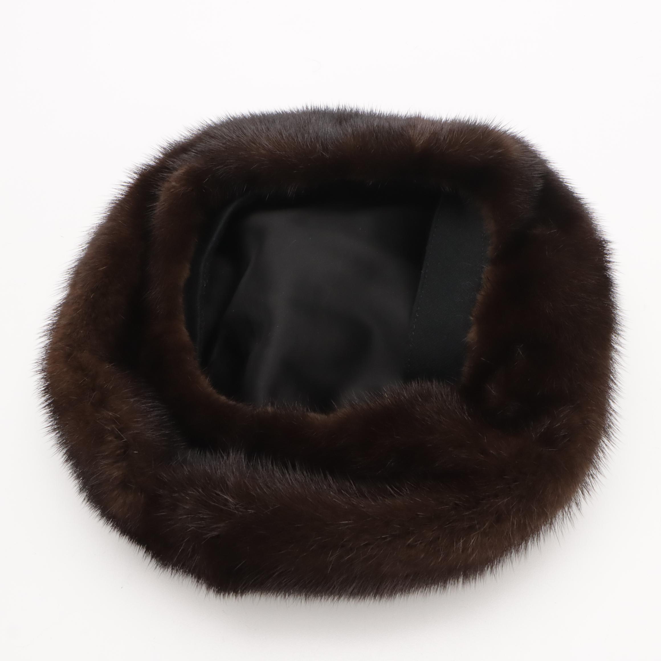 Revillon/Saks Fifth Avenue Mink Fur Coat with Vincent & Bill Mink Fur Beret
