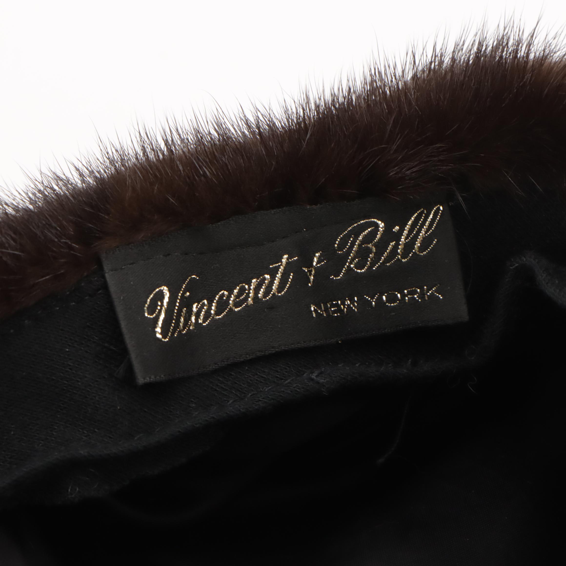 Revillon/Saks Fifth Avenue Mink Fur Coat with Vincent & Bill Mink Fur Beret