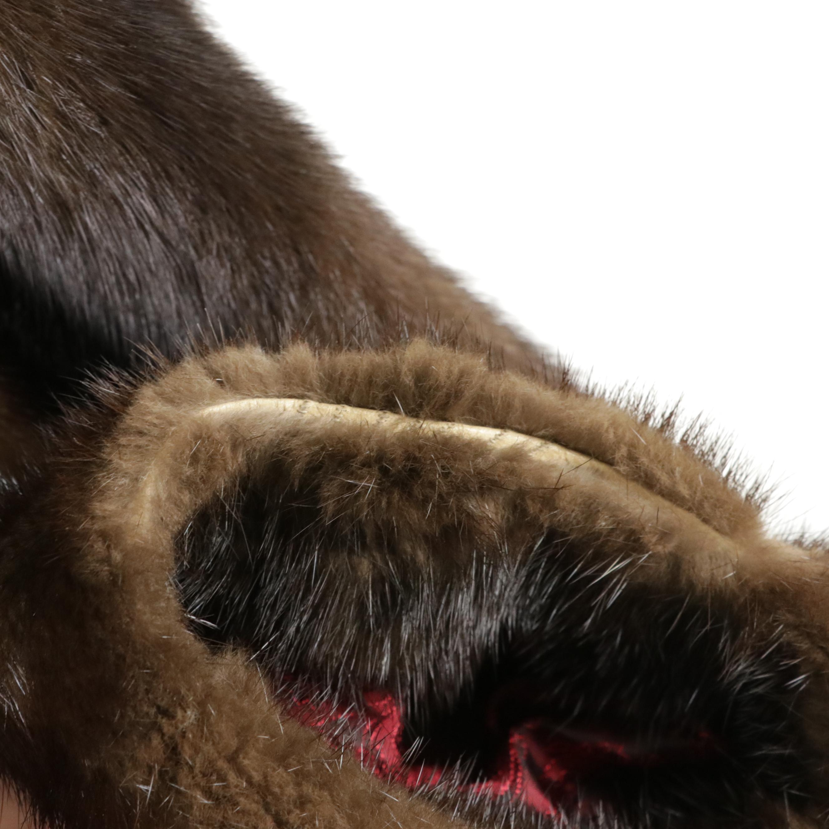 Revillon/Saks Fifth Avenue Mink Fur Coat with Vincent & Bill Mink Fur Beret