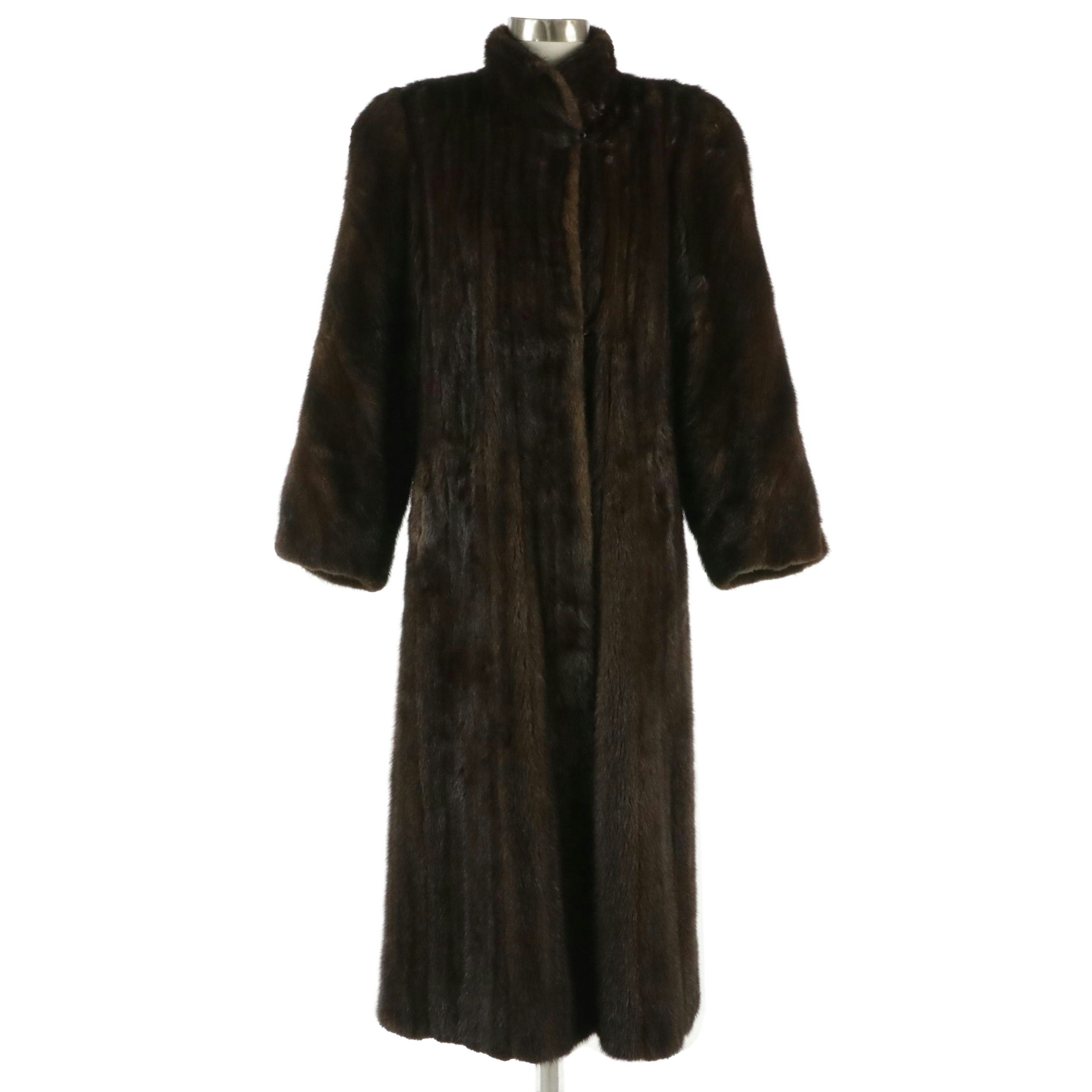 Revillon/Saks Fifth Avenue Mink Fur Coat with Vincent & Bill Mink Fur Beret