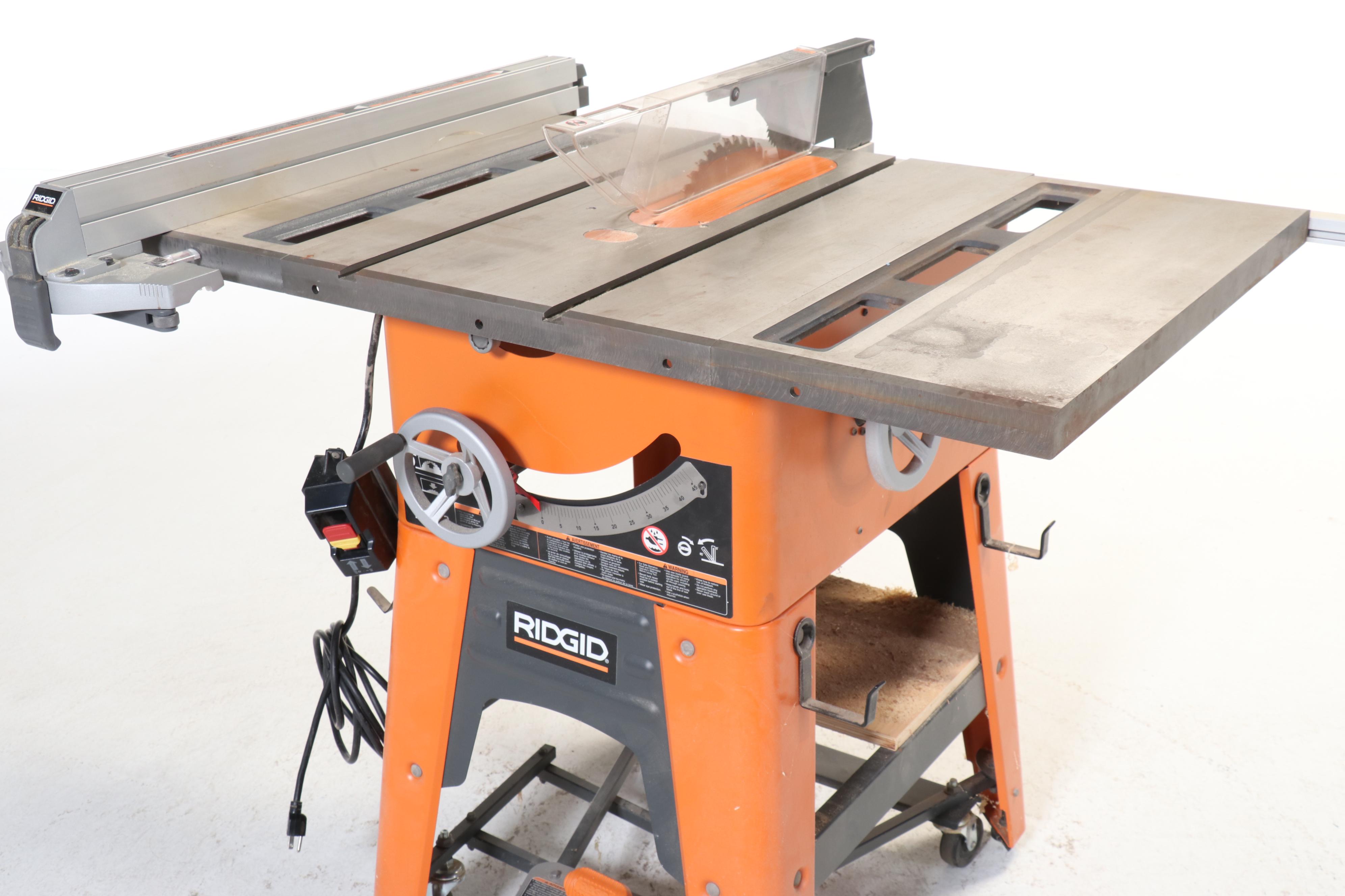 RIDGID TS3650 Table Saw with Portable Cast Iron Table
