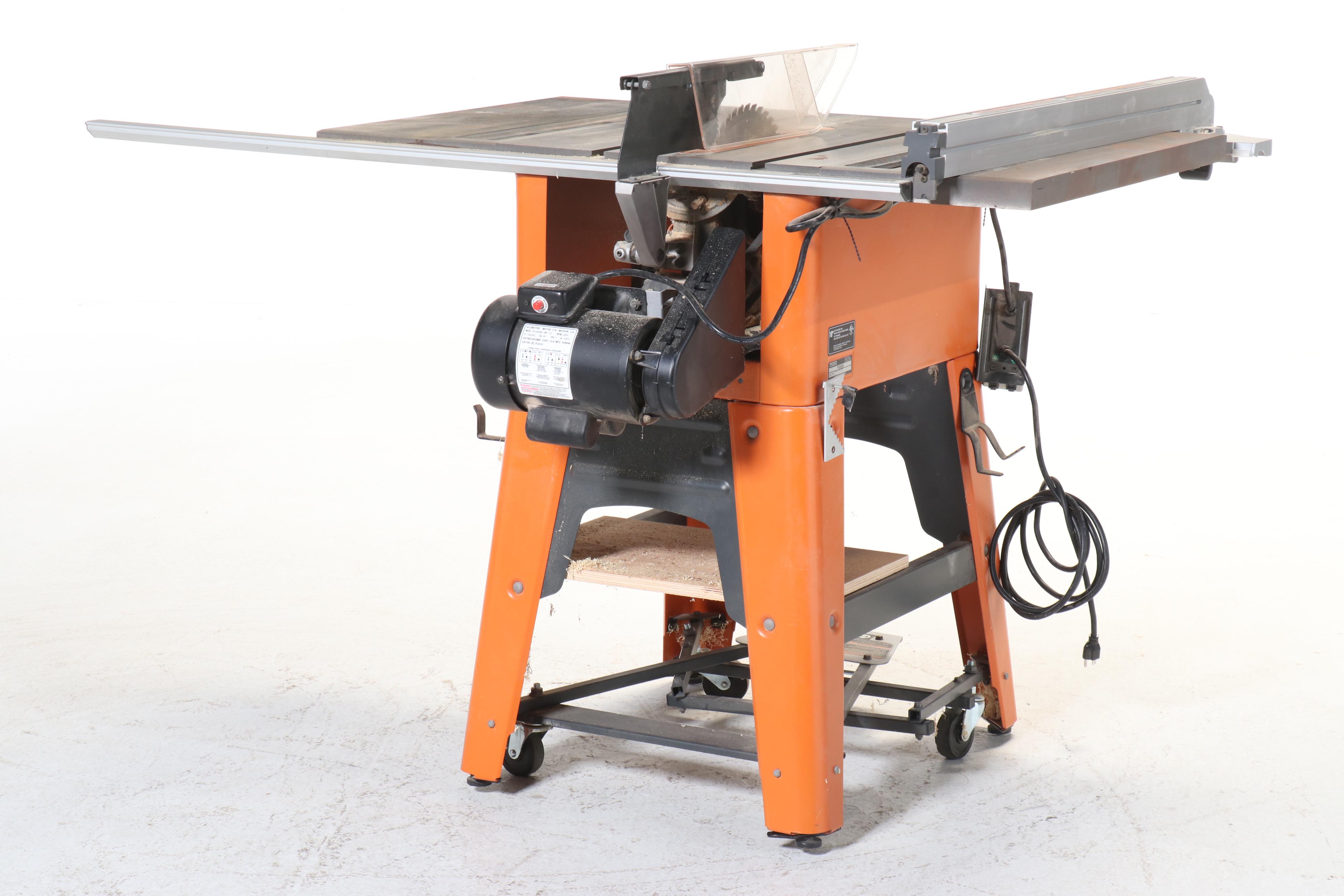 RIDGID TS3650 Table Saw with Portable Cast Iron Table