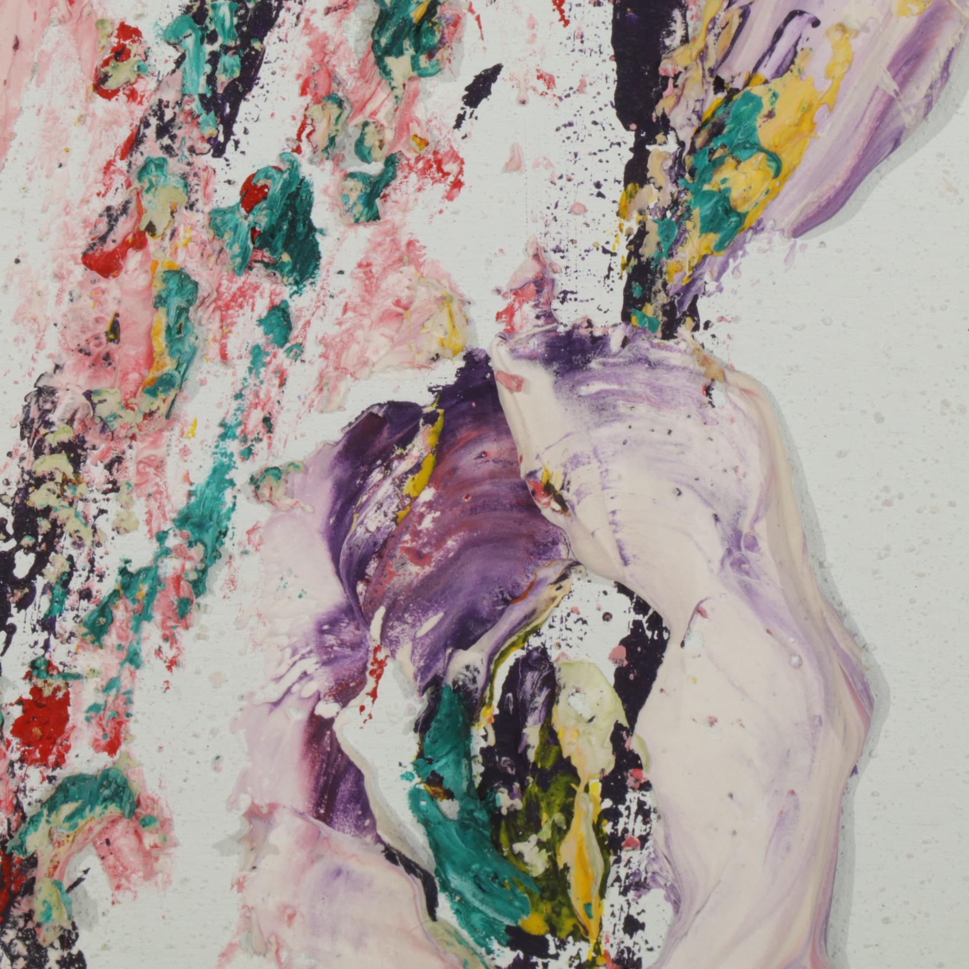 Mickey Falkenburg Wagstaff Impressionist Textured Flow Bouquet, 20th Century