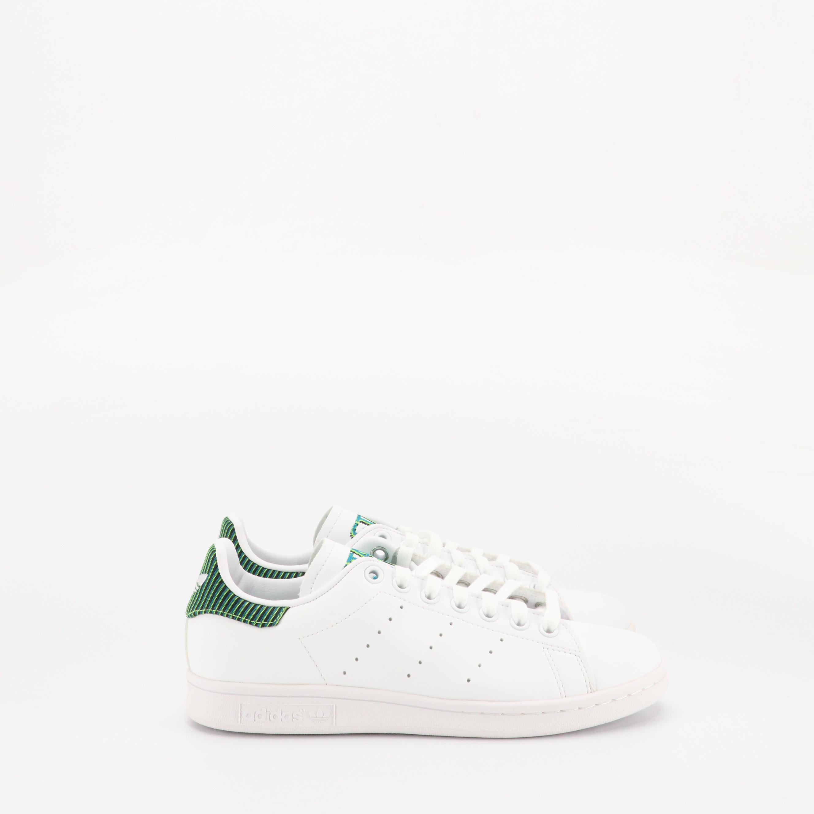 Boys' Adidas x Stan Smith Original "White Solar Green" Sneakers with Box and Tag