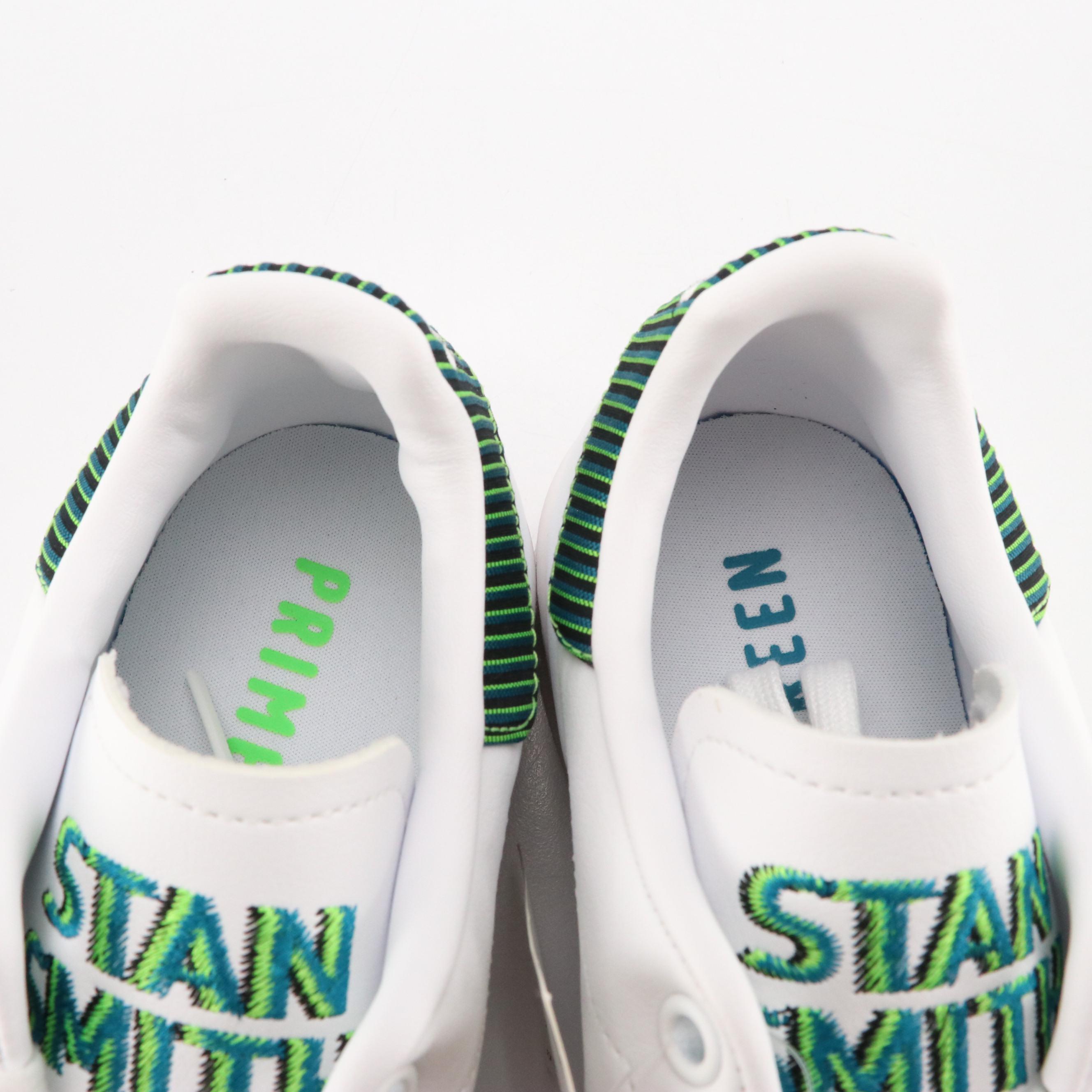 Boys' Adidas x Stan Smith Original "White Solar Green" Sneakers with Box and Tag
