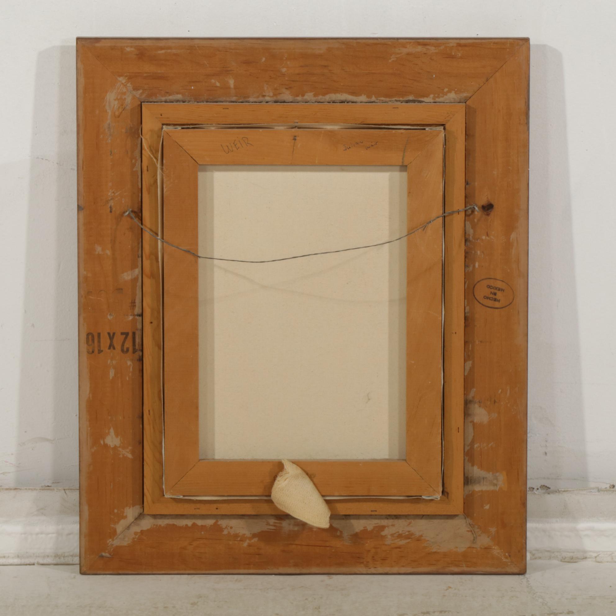 Landscape Oil Painting of a Scrollwork Garden Gate