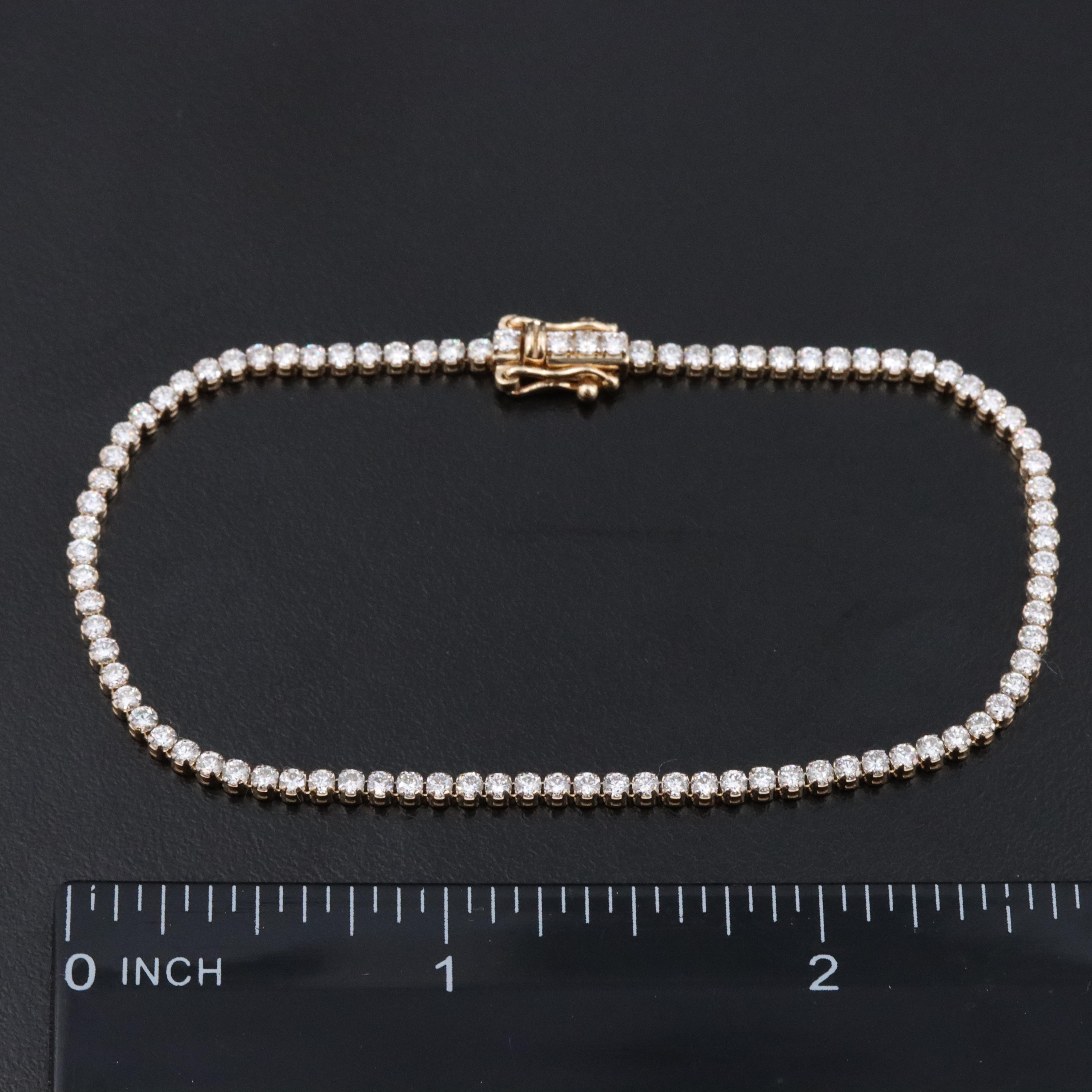 14K 2.12 CTW Lab Grown Diamond Bracelet