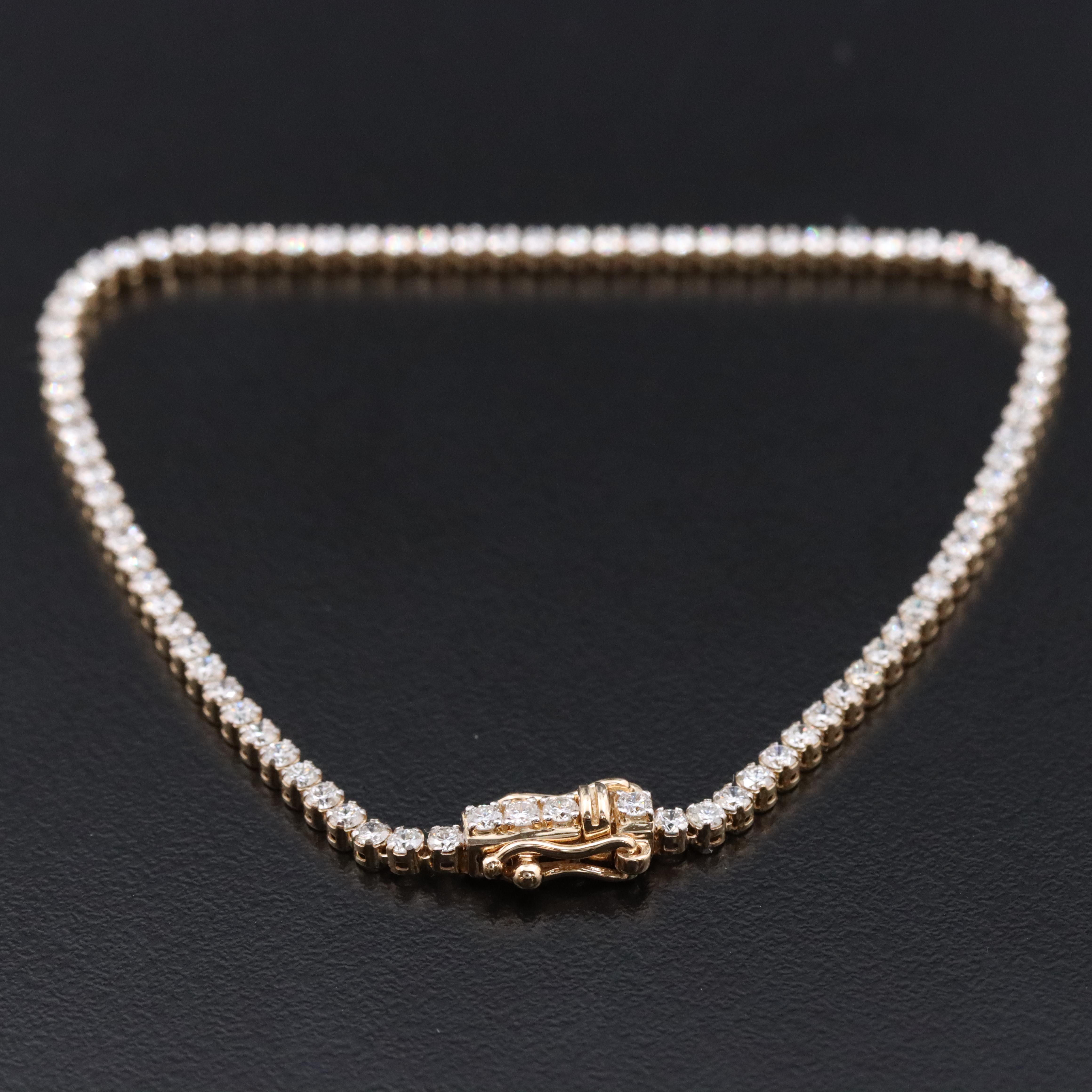 14K 2.12 CTW Lab Grown Diamond Bracelet