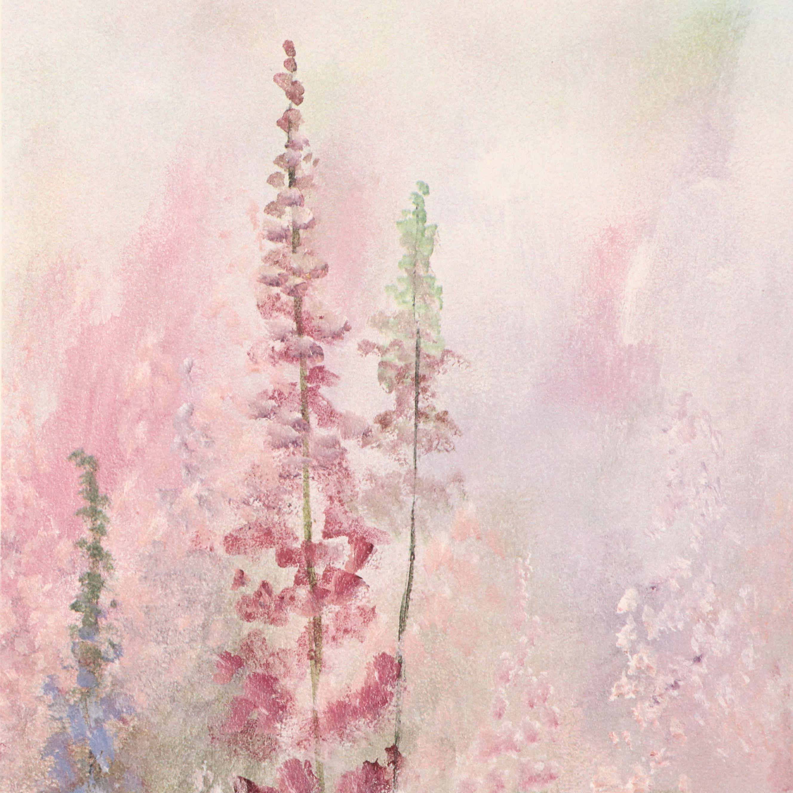 Jean McLean Offset Lithograph "Wild Lupine," Circa 1990