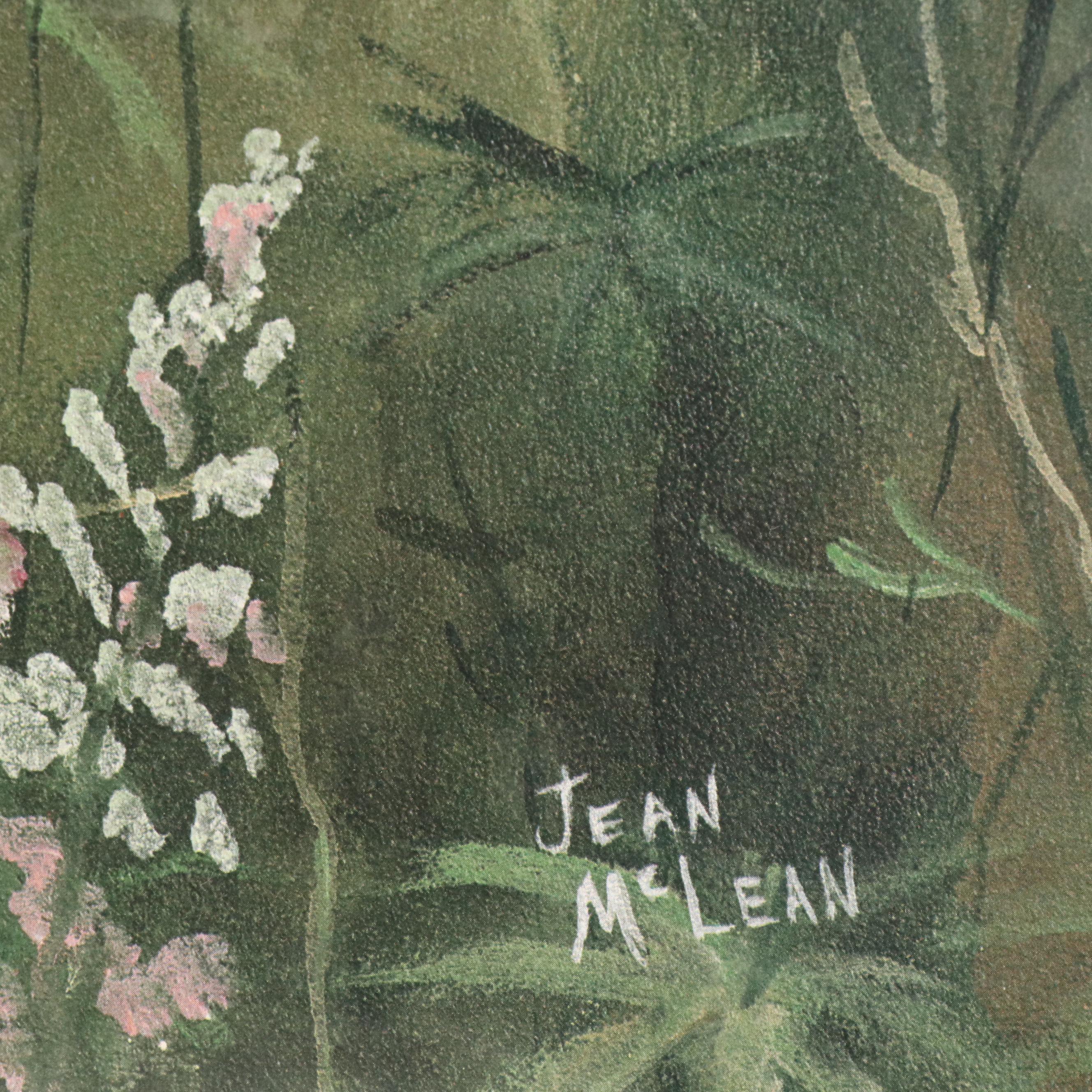 Jean McLean Offset Lithograph "Wild Lupine," Circa 1990
