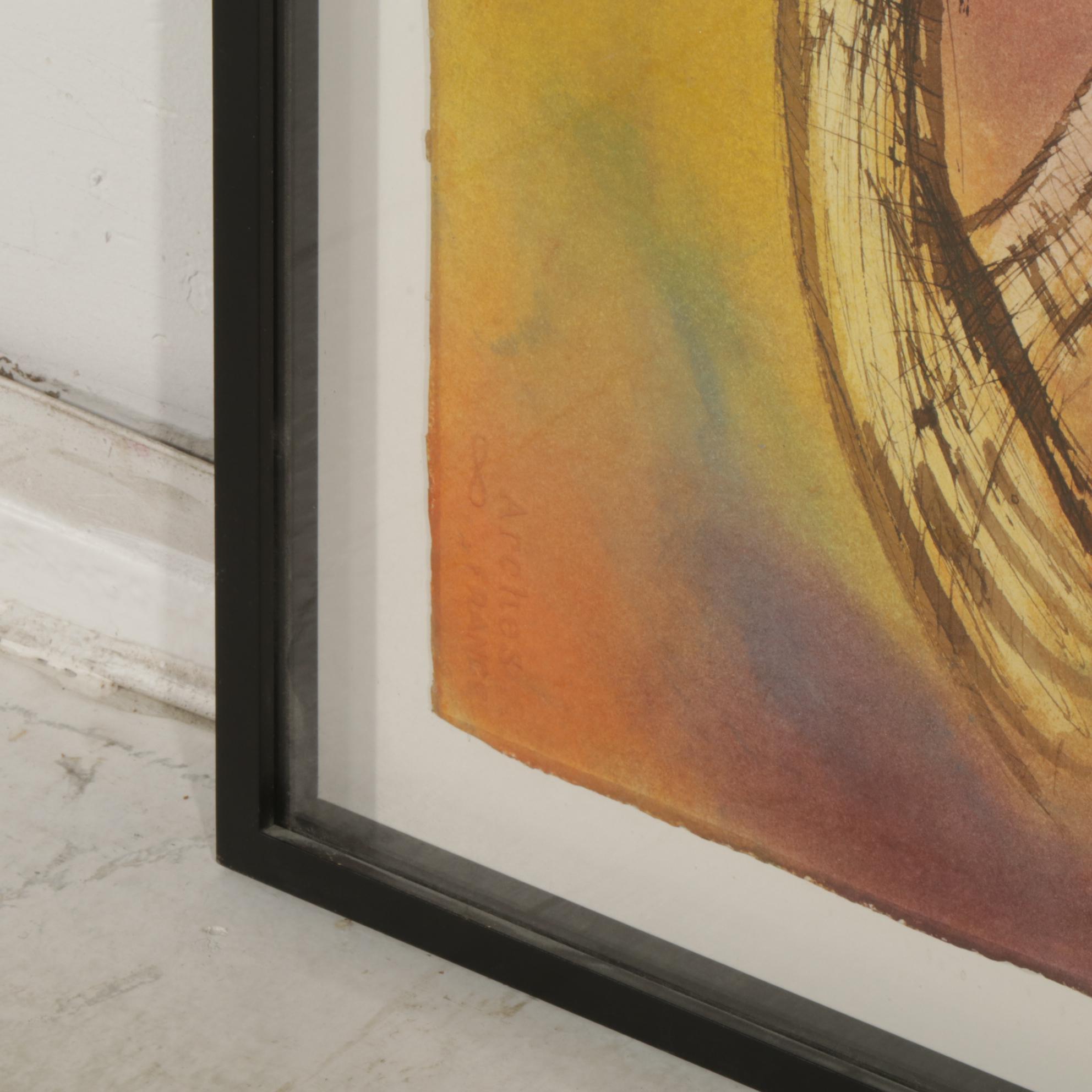 Karl Mullen Abstracted Portrait of Pair, Late 20th to Early 21st Century