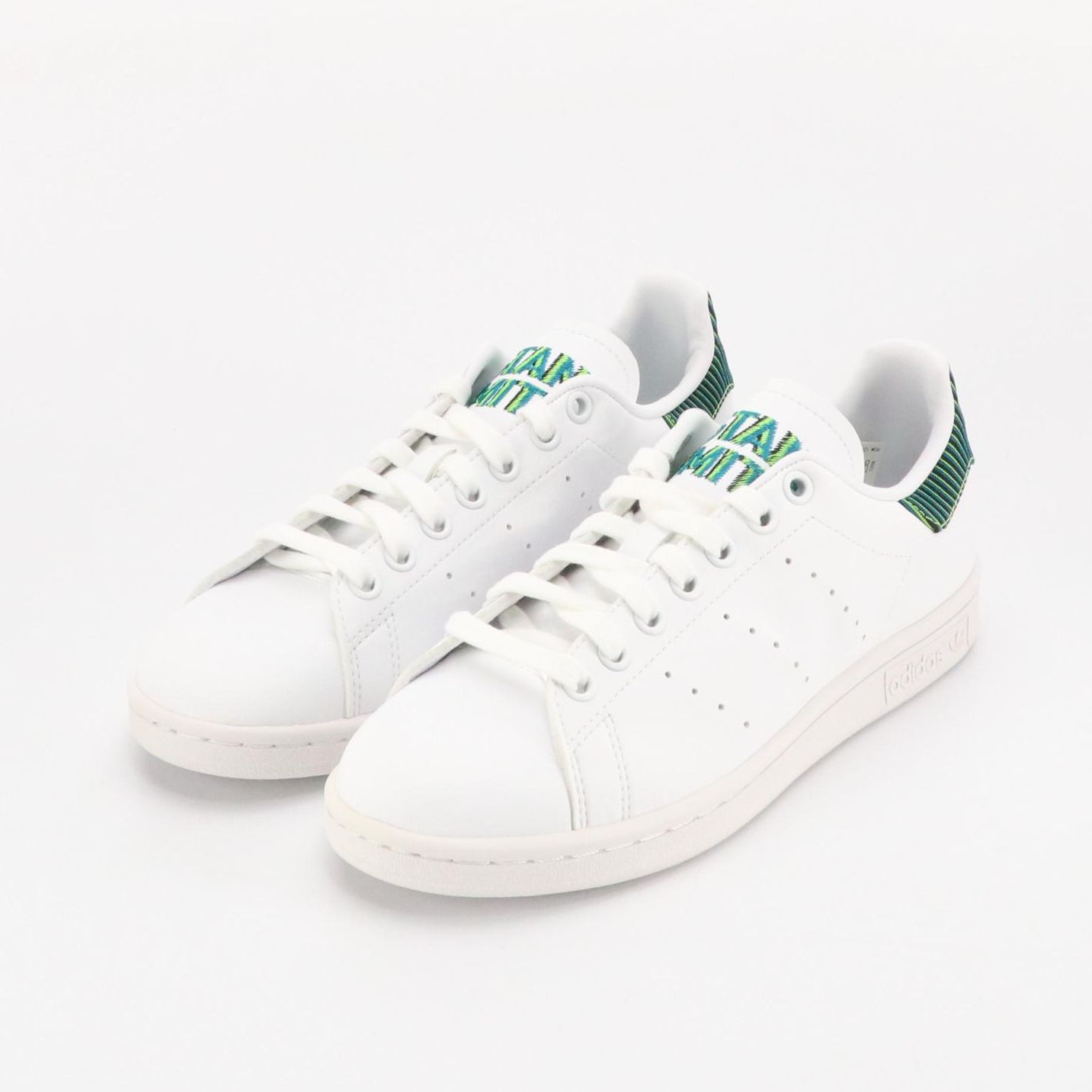 Boys' Adidas x Stan Smith Original "White Solar Green" Sneakers with Box and Tag