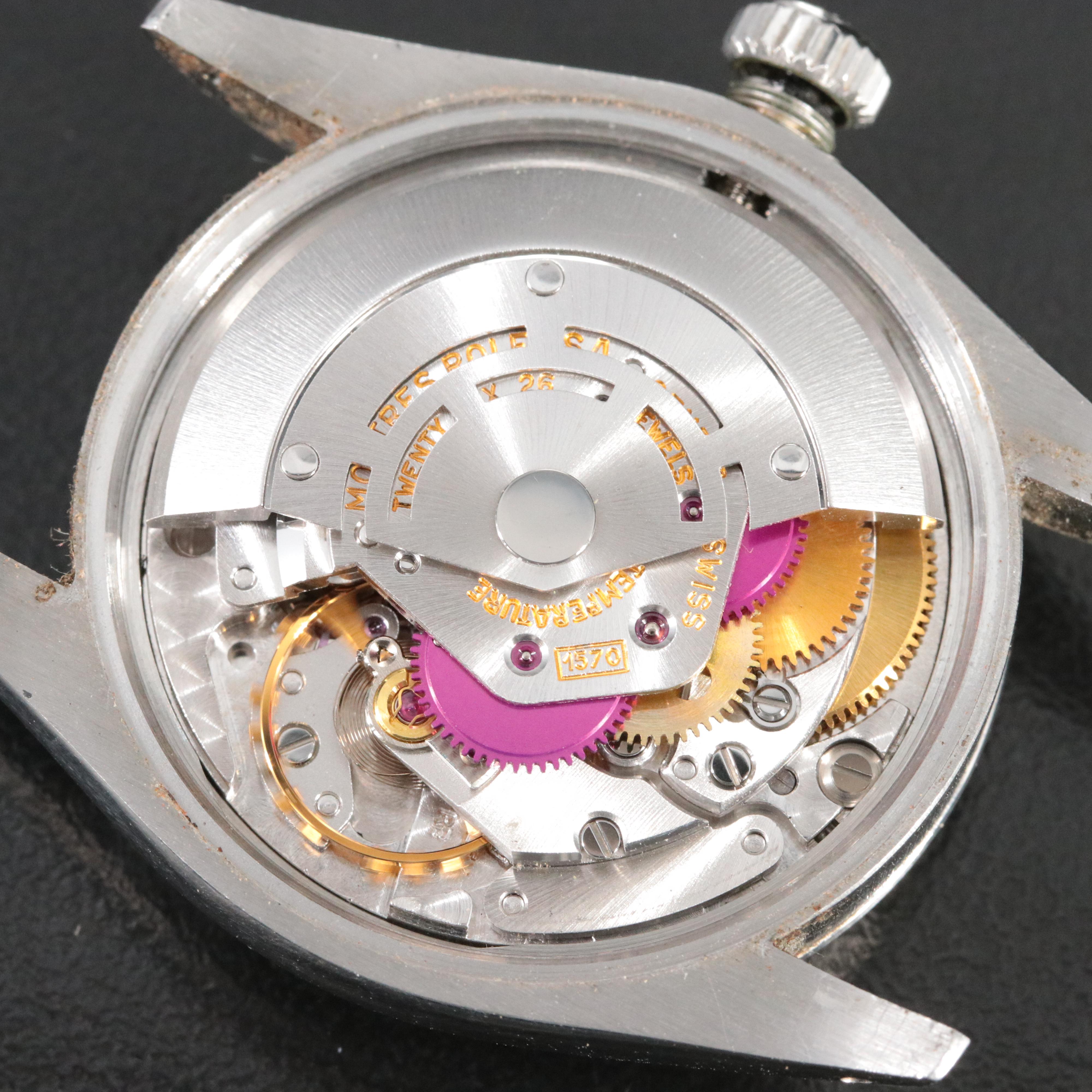 Rolex Oyster Perpetual Date 1500 "Sigma Dial" 34mm Steel Automatic Watch c.1975