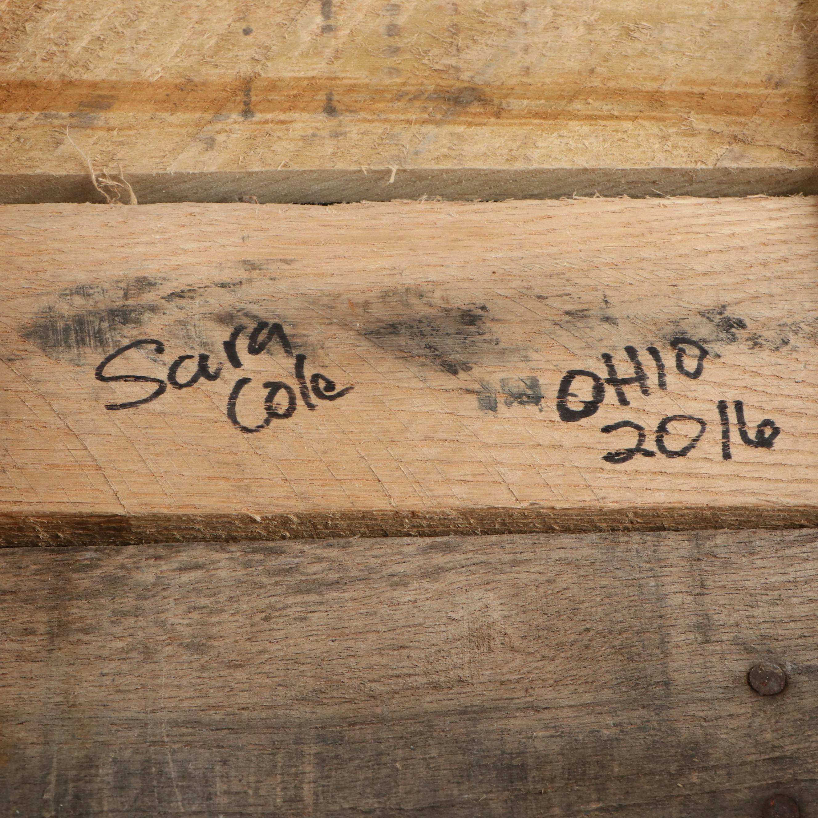 R. Hill Photograph on Metal of Cincinnati Park and S. Cole Ohio Wall Sculpture