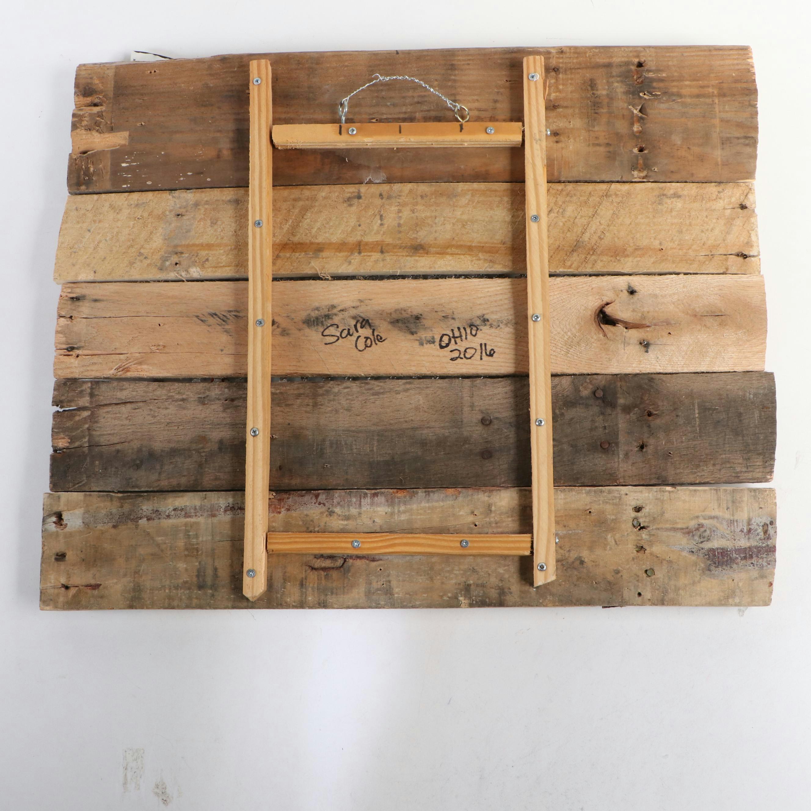 R. Hill Photograph on Metal of Cincinnati Park and S. Cole Ohio Wall Sculpture