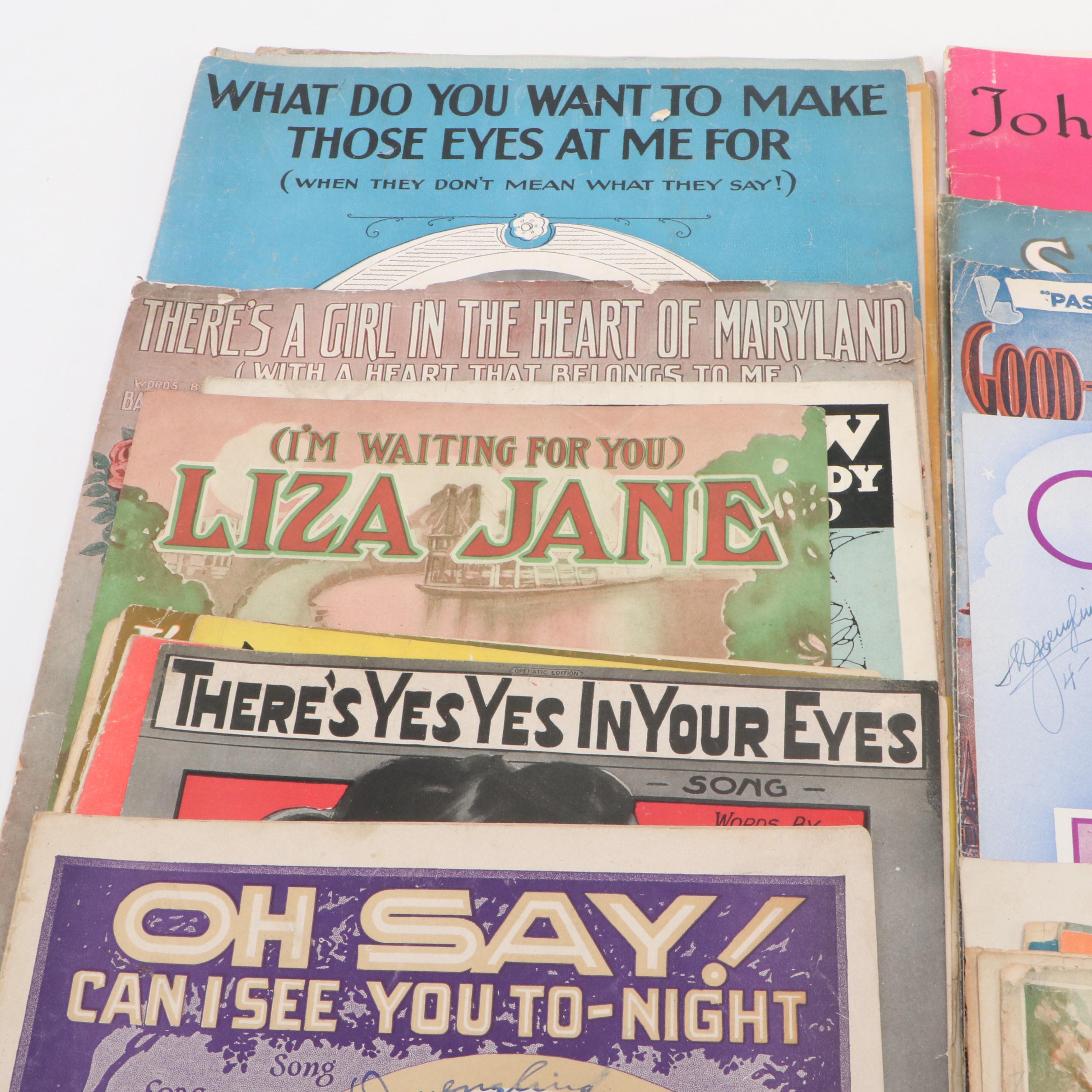 M. Whitmark & Sons, Leo Feist and Assorted Sheet Music Publications