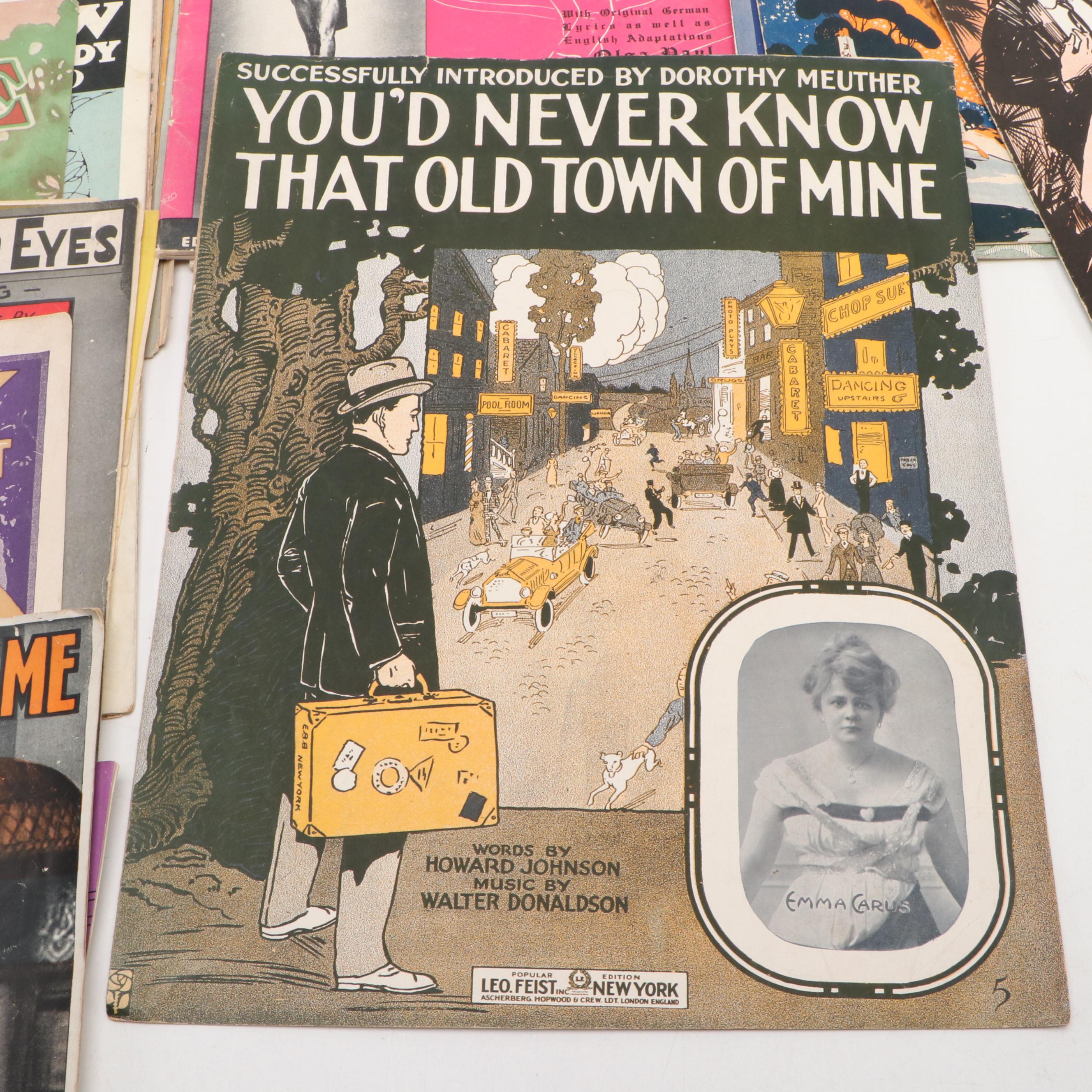 M. Whitmark & Sons, Leo Feist and Assorted Sheet Music Publications