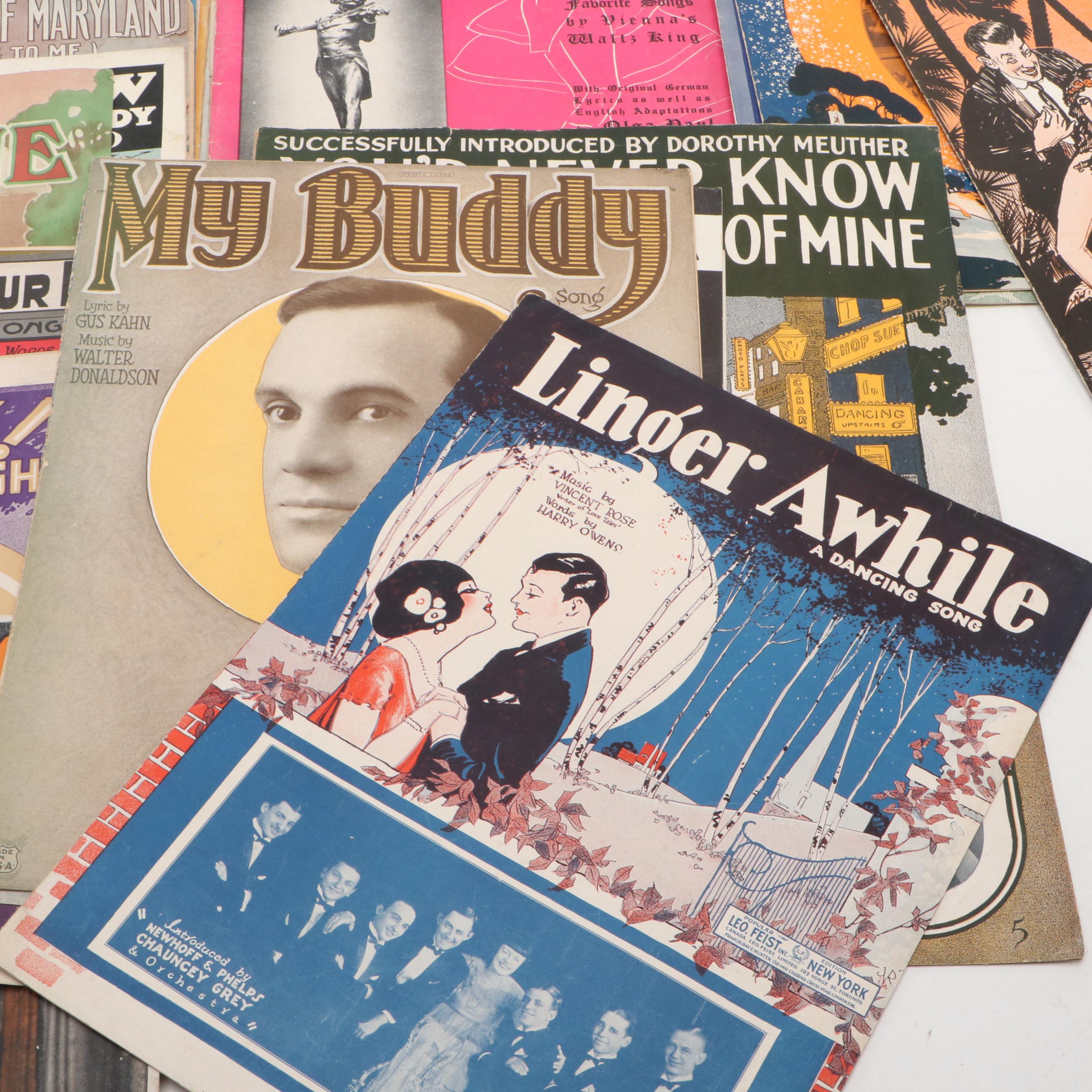 M. Whitmark & Sons, Leo Feist and Assorted Sheet Music Publications