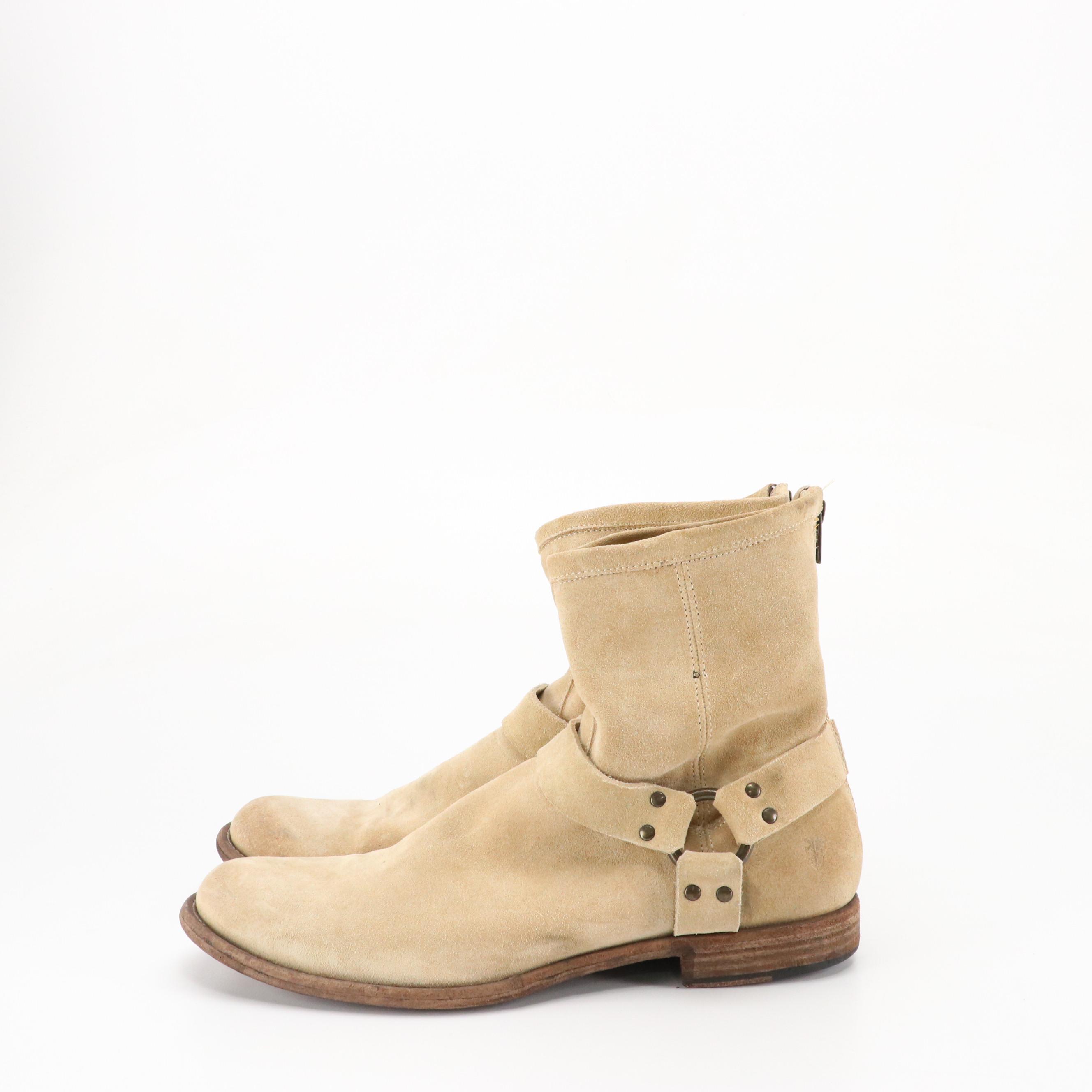 Men's Frye Suede Boots, Cole Haan Wingtip Oxfords, Puma Sneakers, Other Loafers