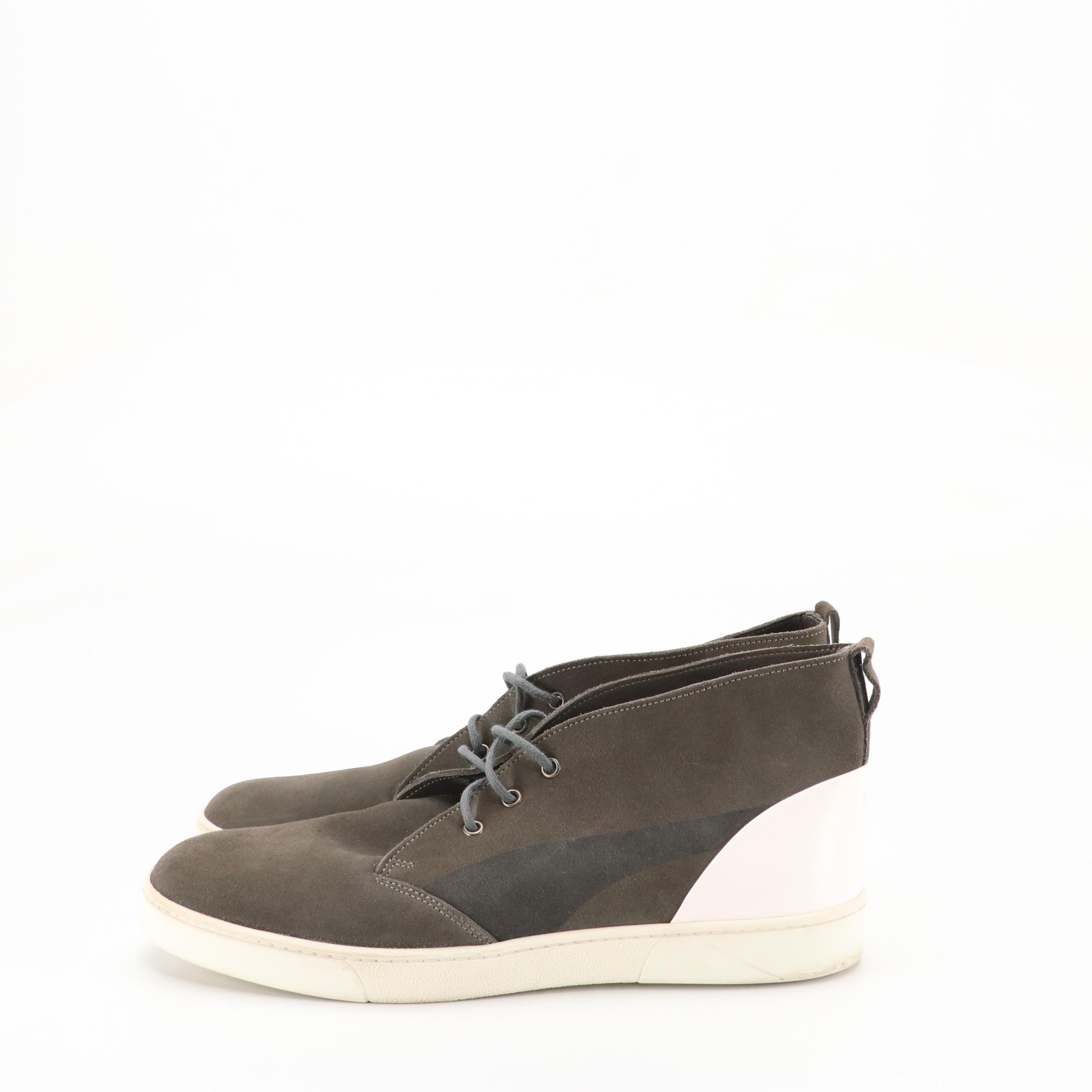 Men's Frye Suede Boots, Cole Haan Wingtip Oxfords, Puma Sneakers, Other Loafers