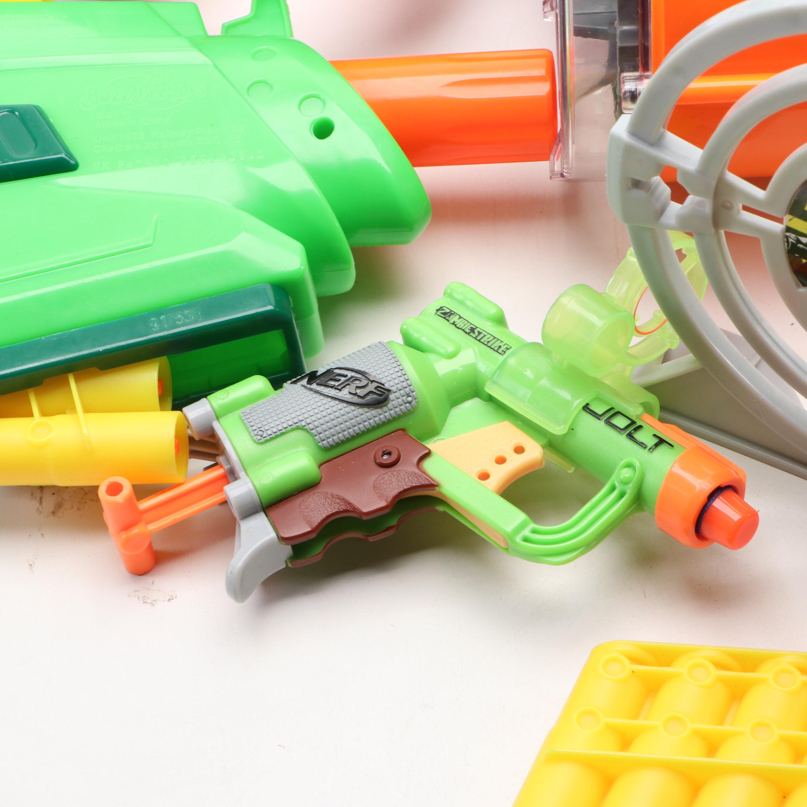 Nerf Doominator Zombie Strike, Hyperfire Elite with More Toy Guns