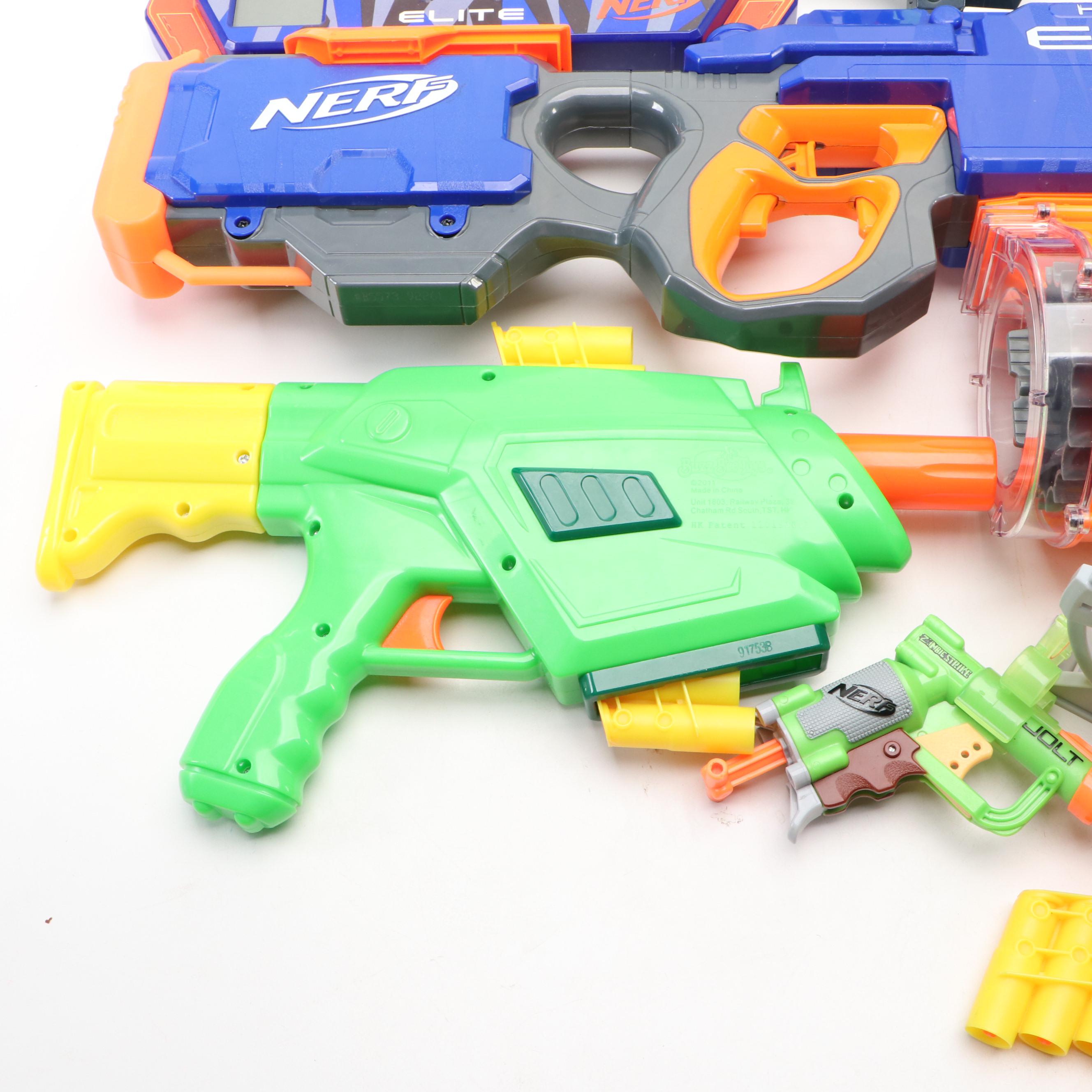 Nerf Doominator Zombie Strike, Hyperfire Elite with More Toy Guns