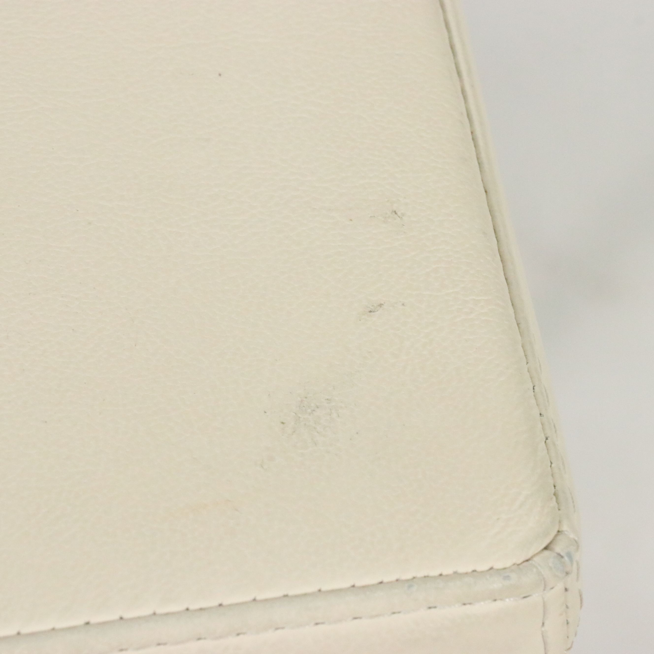 IKEA "Bernhard" White Faux Leather Barstools