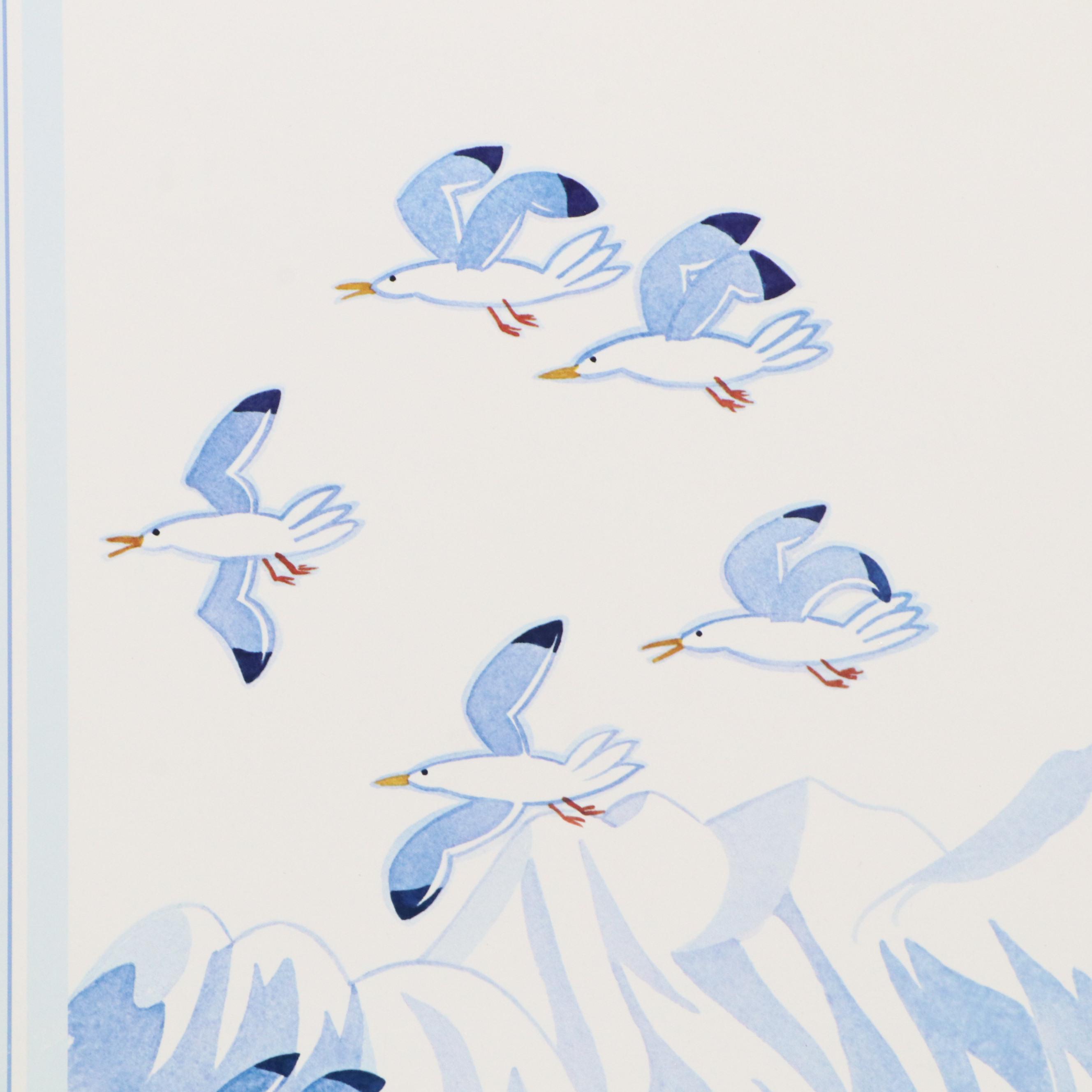 Rie Muñoz Offset Lithograph Alaska Poster "Star Princess," 1992