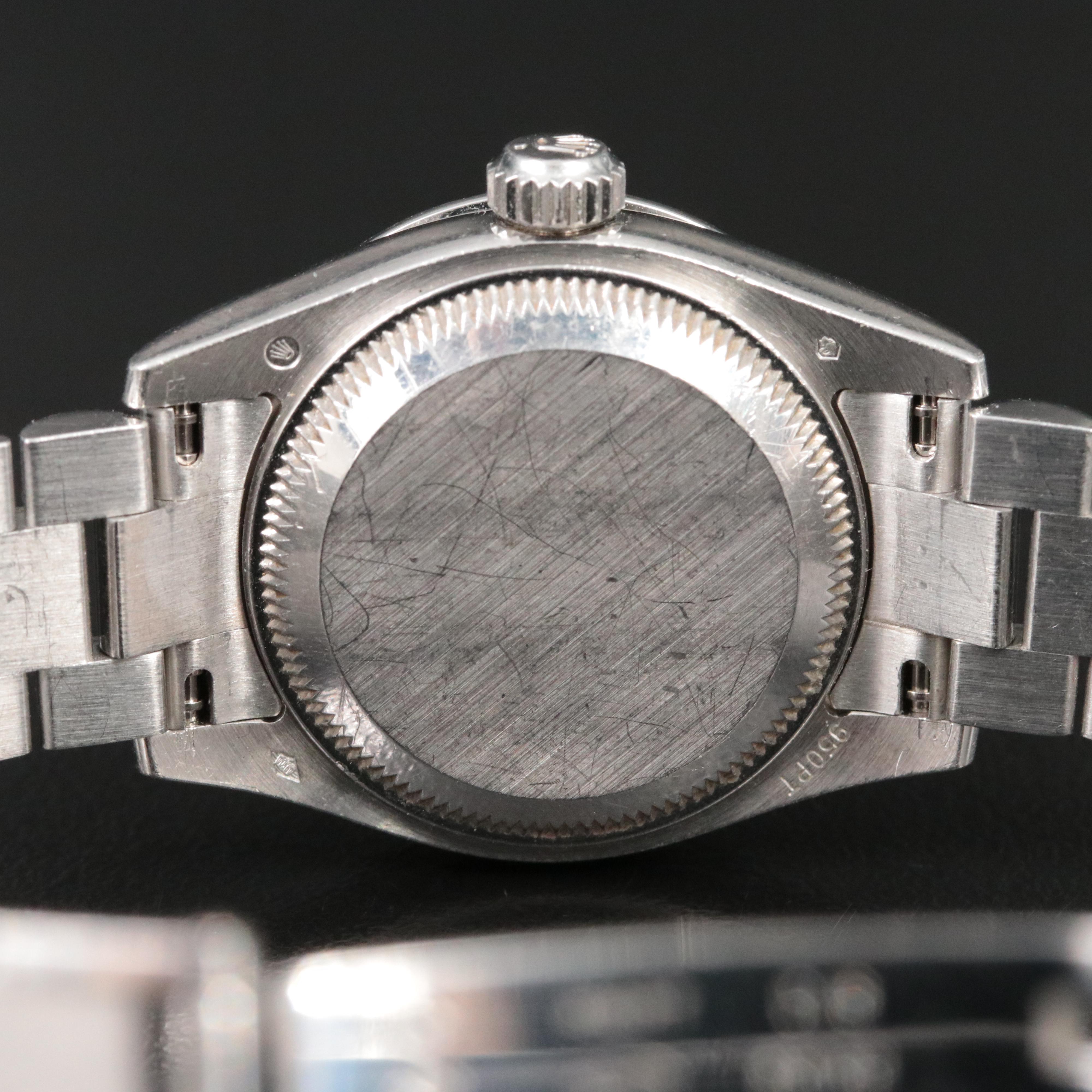 2005 Rolex Factory Mother-of-Pearl Diamond Dial and Bezel Platinum Datejust