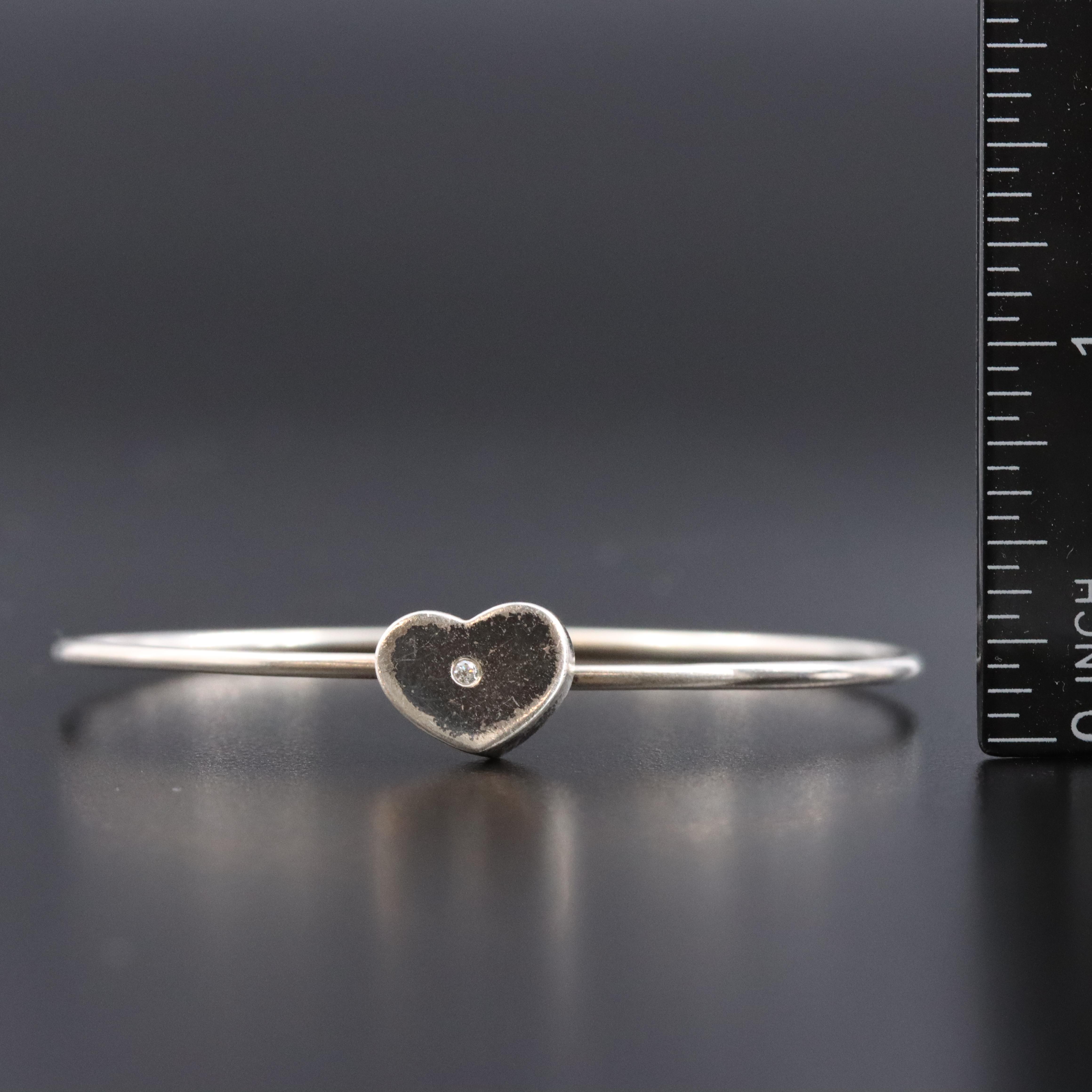 Paloma Picasso for Tiffany & Co. Sterling Modern Heart Hook Bracelet