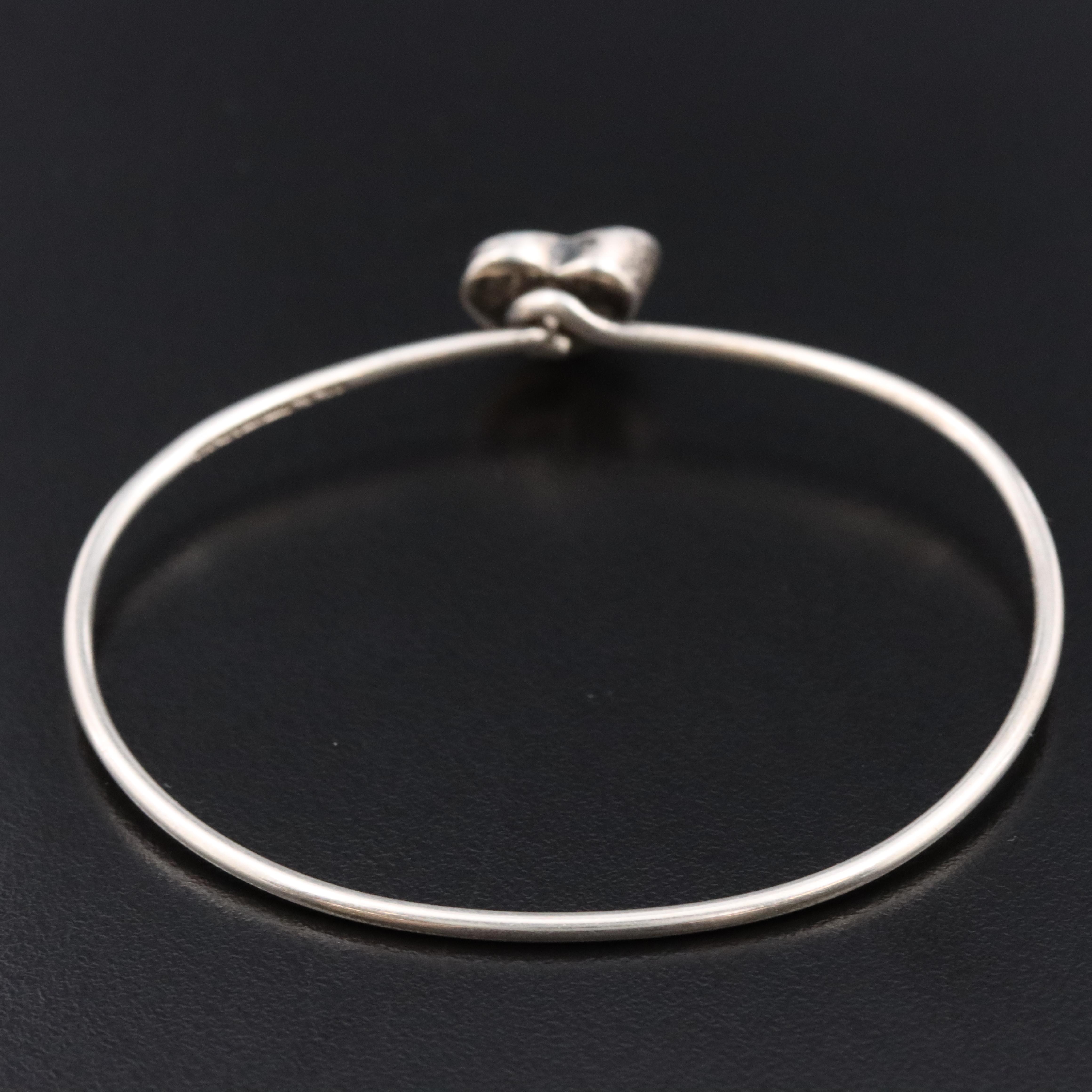 Paloma Picasso for Tiffany & Co. Sterling Modern Heart Hook Bracelet