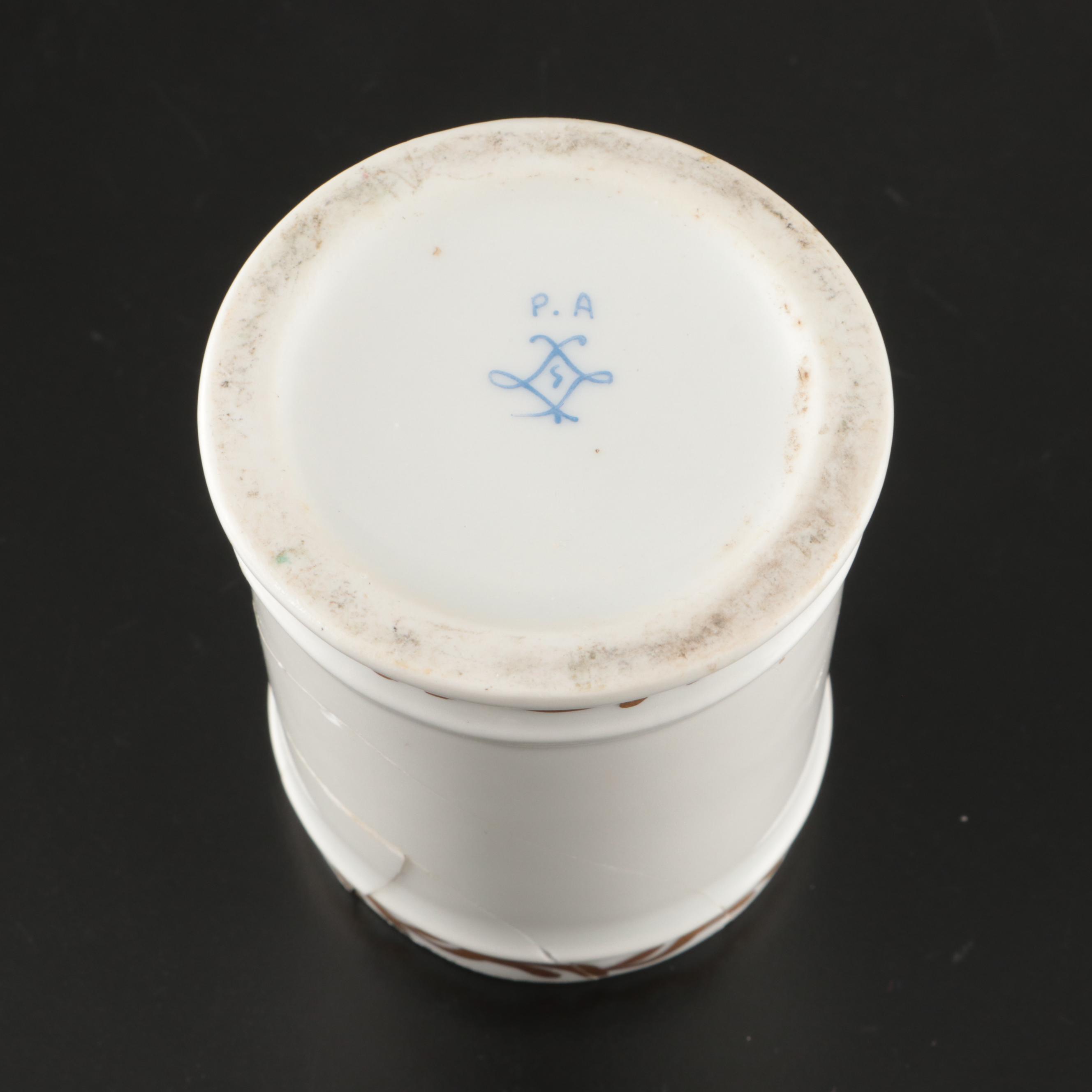 French Porcelain "Cocaine" Apothecary Jar
