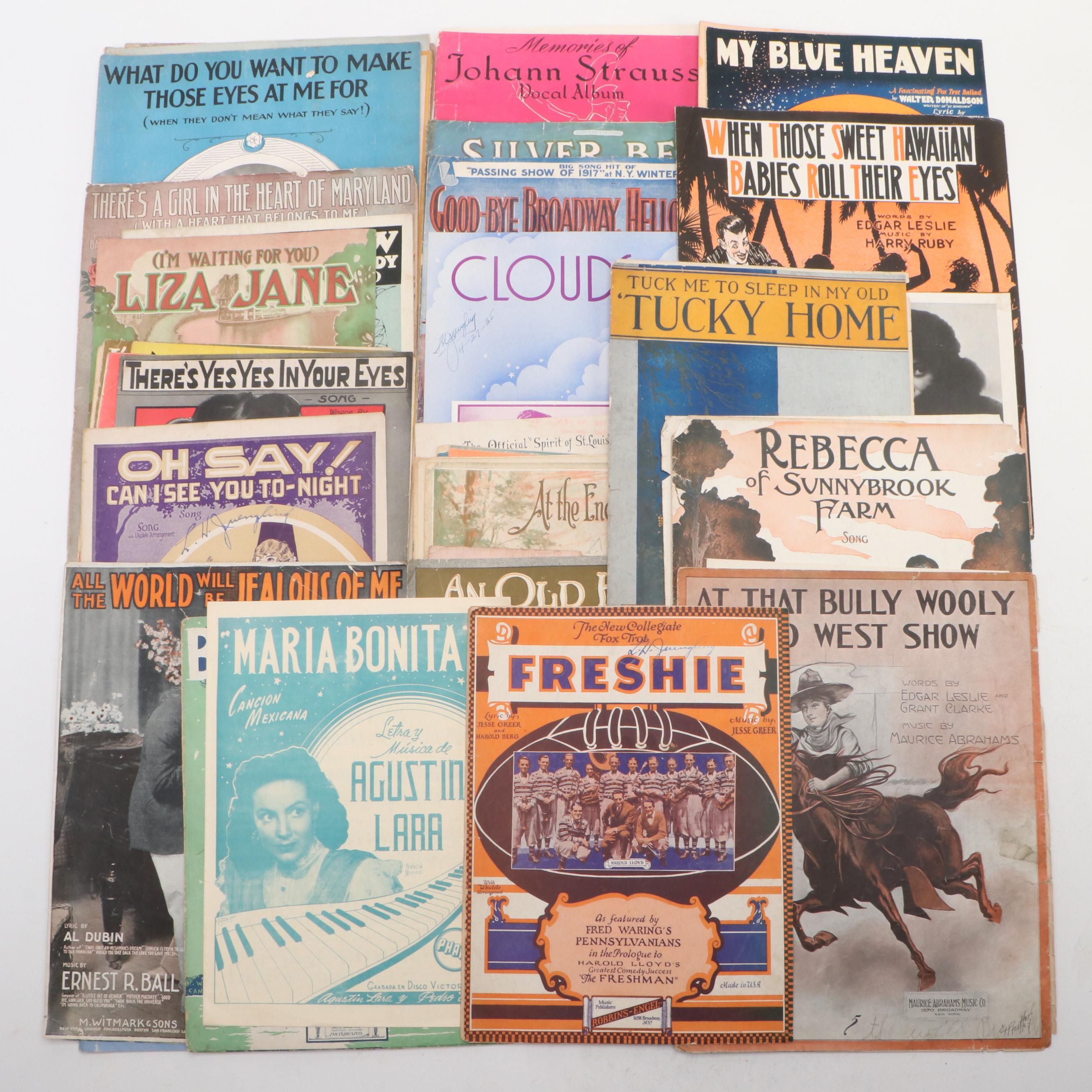 M. Whitmark & Sons, Leo Feist and Assorted Sheet Music Publications
