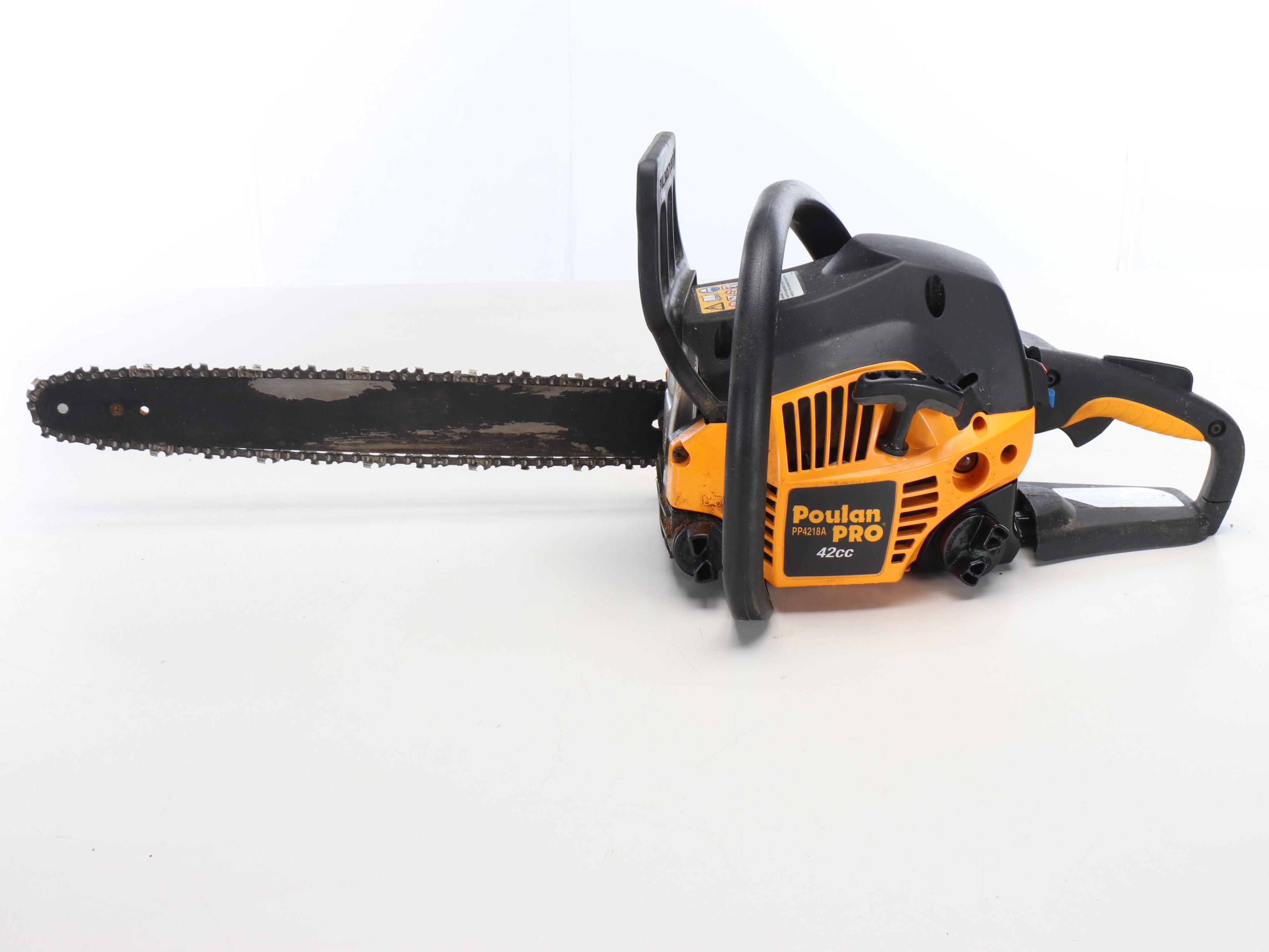 Poulan Pro 18" Gas Powered Chainsaw with Case