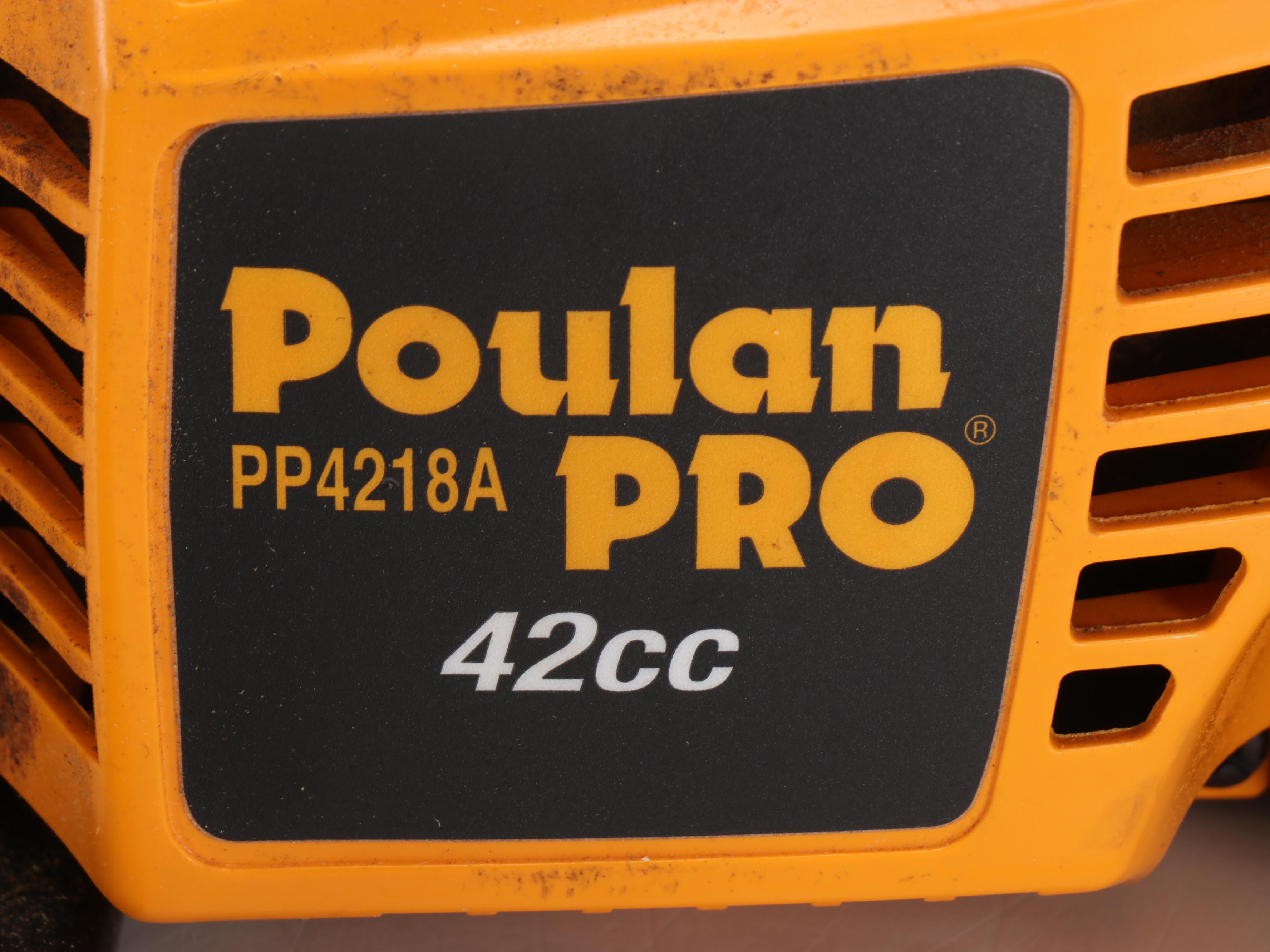 Poulan Pro 18" Gas Powered Chainsaw with Case