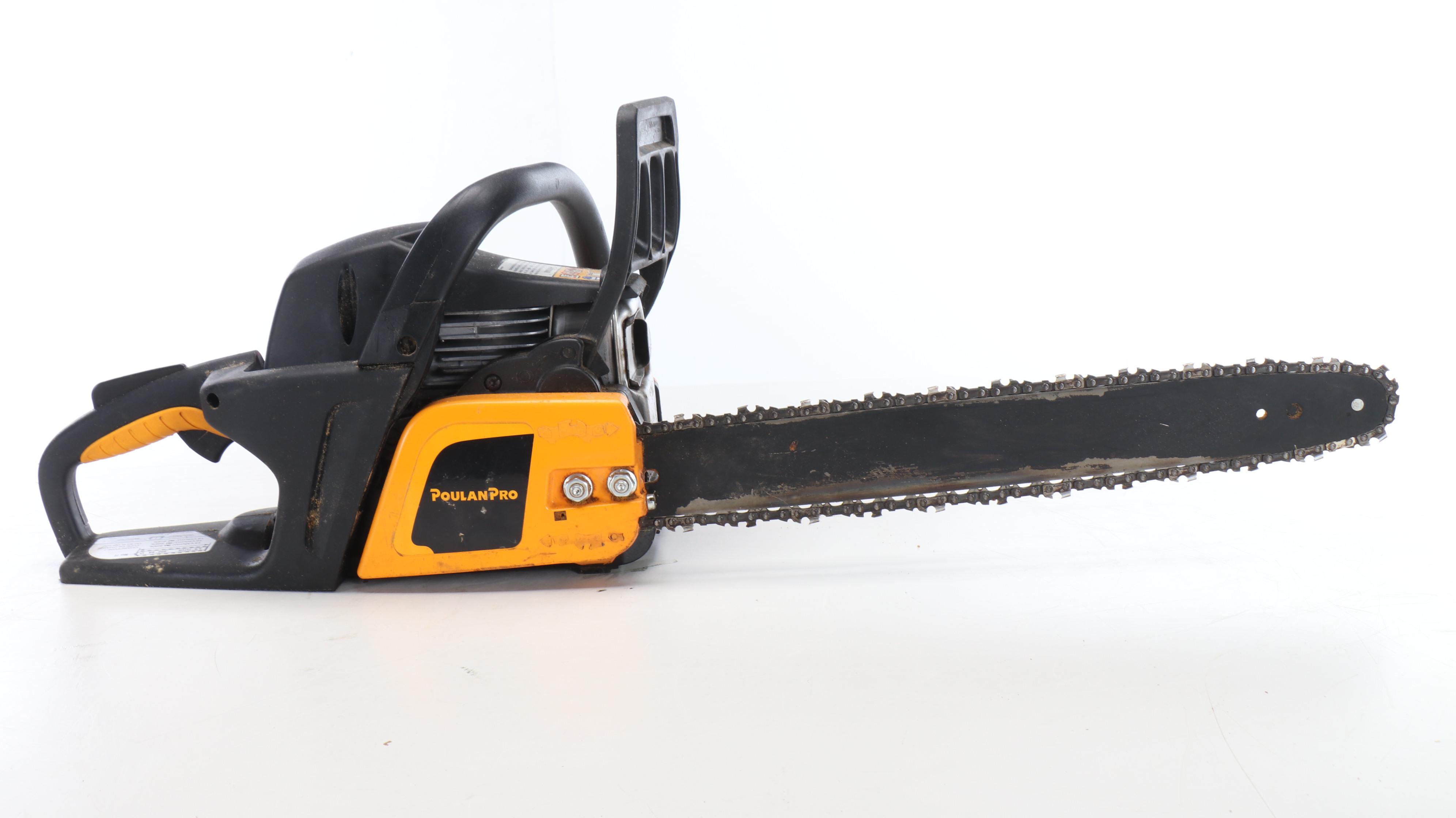 Poulan Pro 18" Gas Powered Chainsaw with Case
