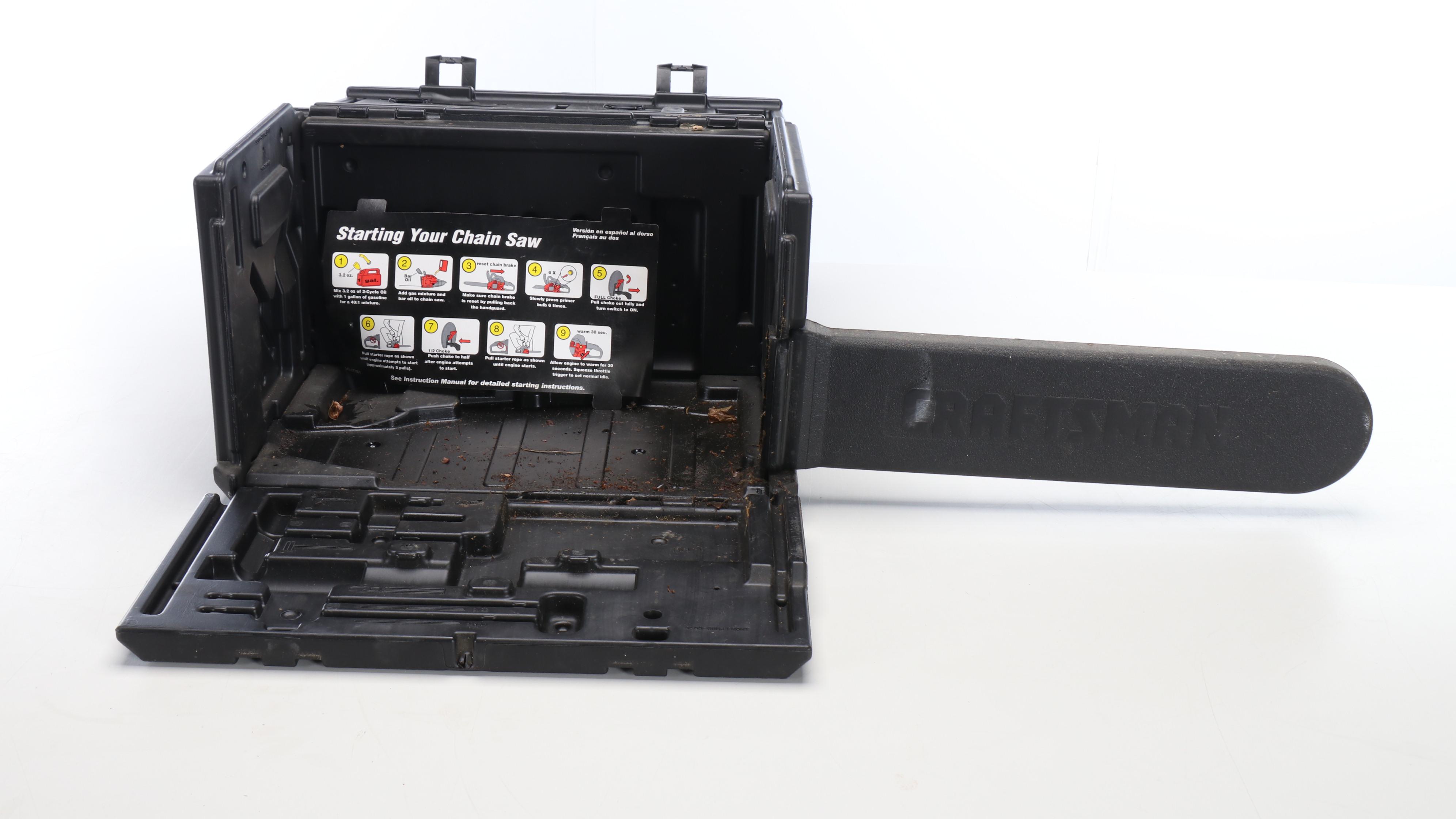 Craftsman 18" Gas-Powered Chain Saw with Case