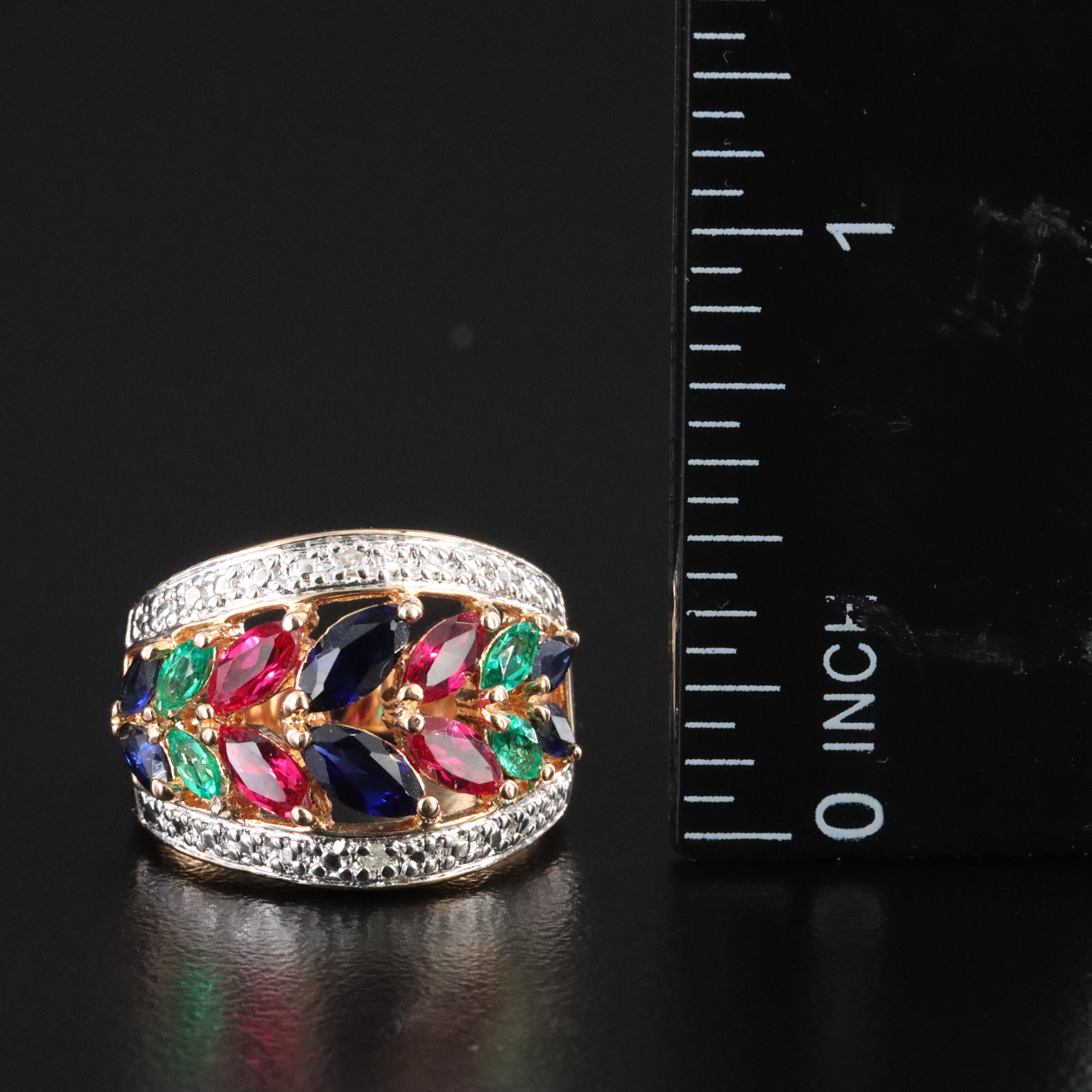 Sterling Gemstone Jewelry Collection Including Smoky Quartz and Sapphire