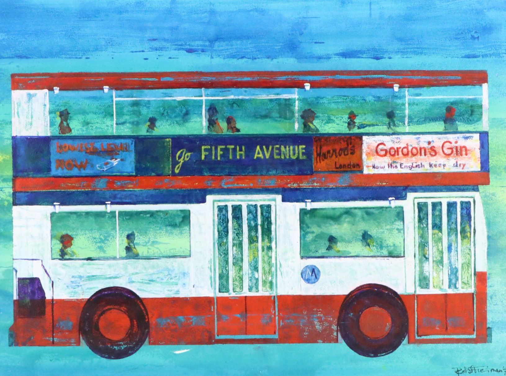 Robert Freiman Acrylic Painting "English Import, Really?"