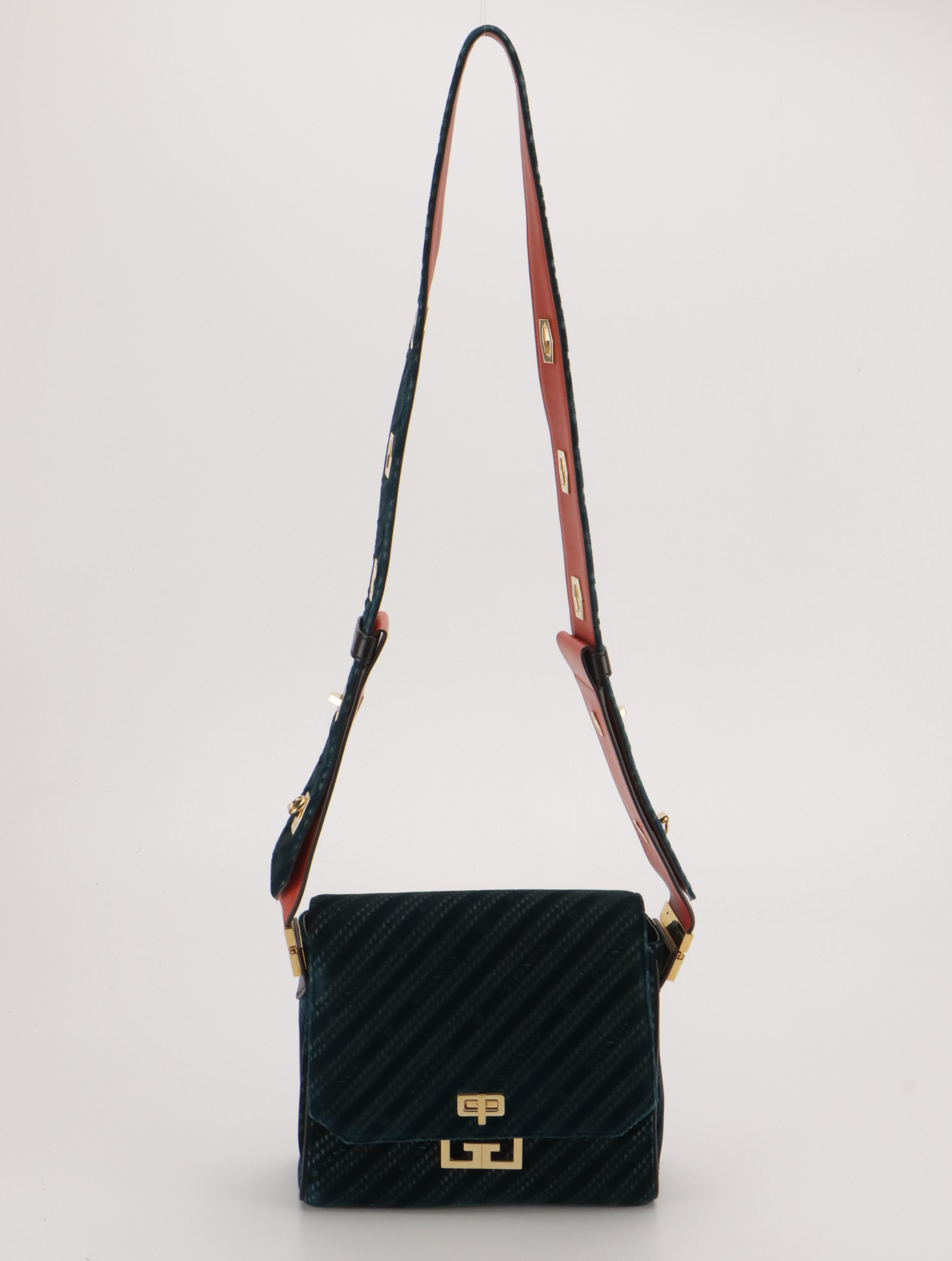 Givenchy Eden Medium Shoulder/Belt Bag in Logo Lasered Velvet