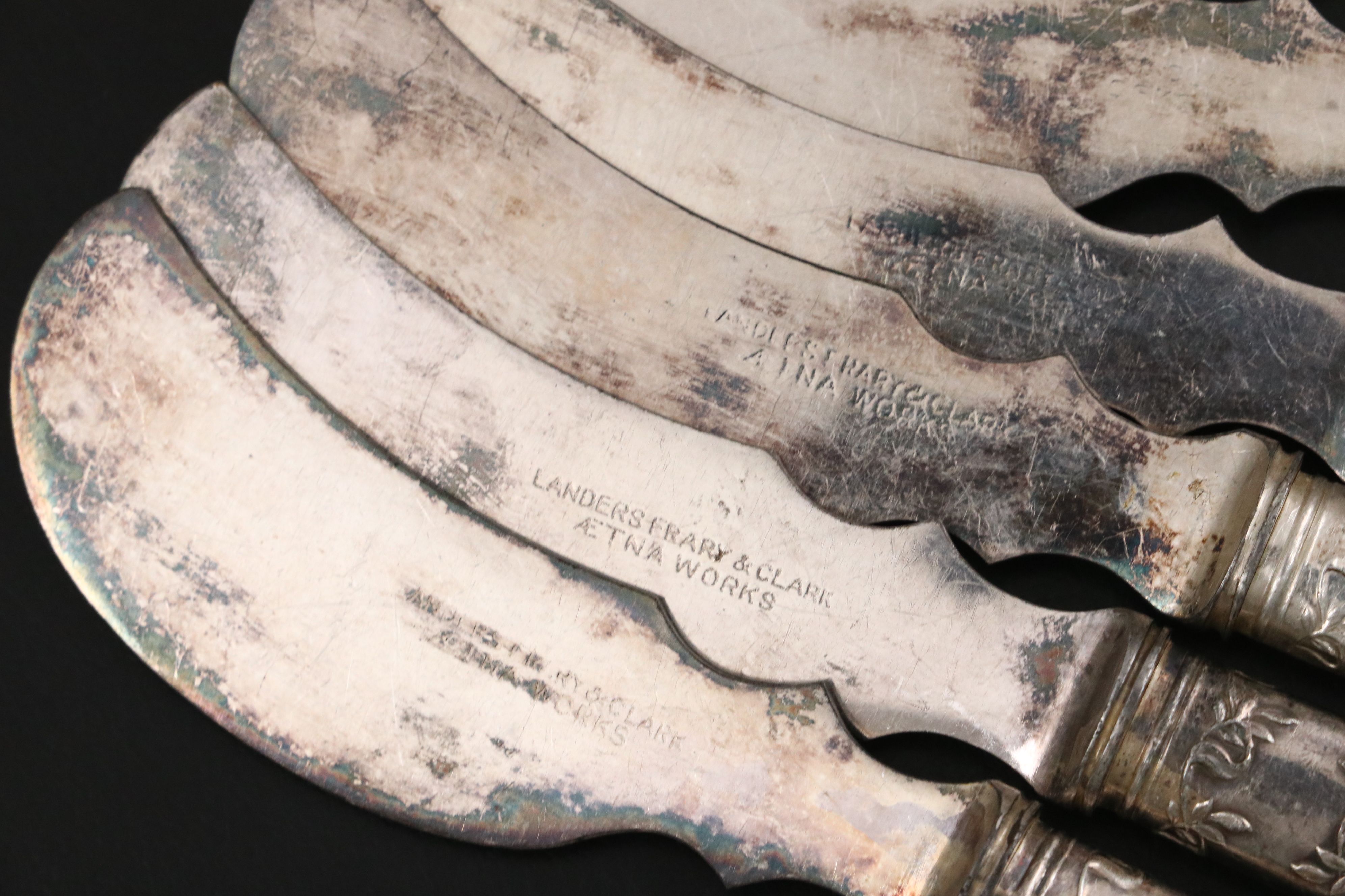 Landers Frary & Clark and More Silver Plate and MOP Handled Flatware