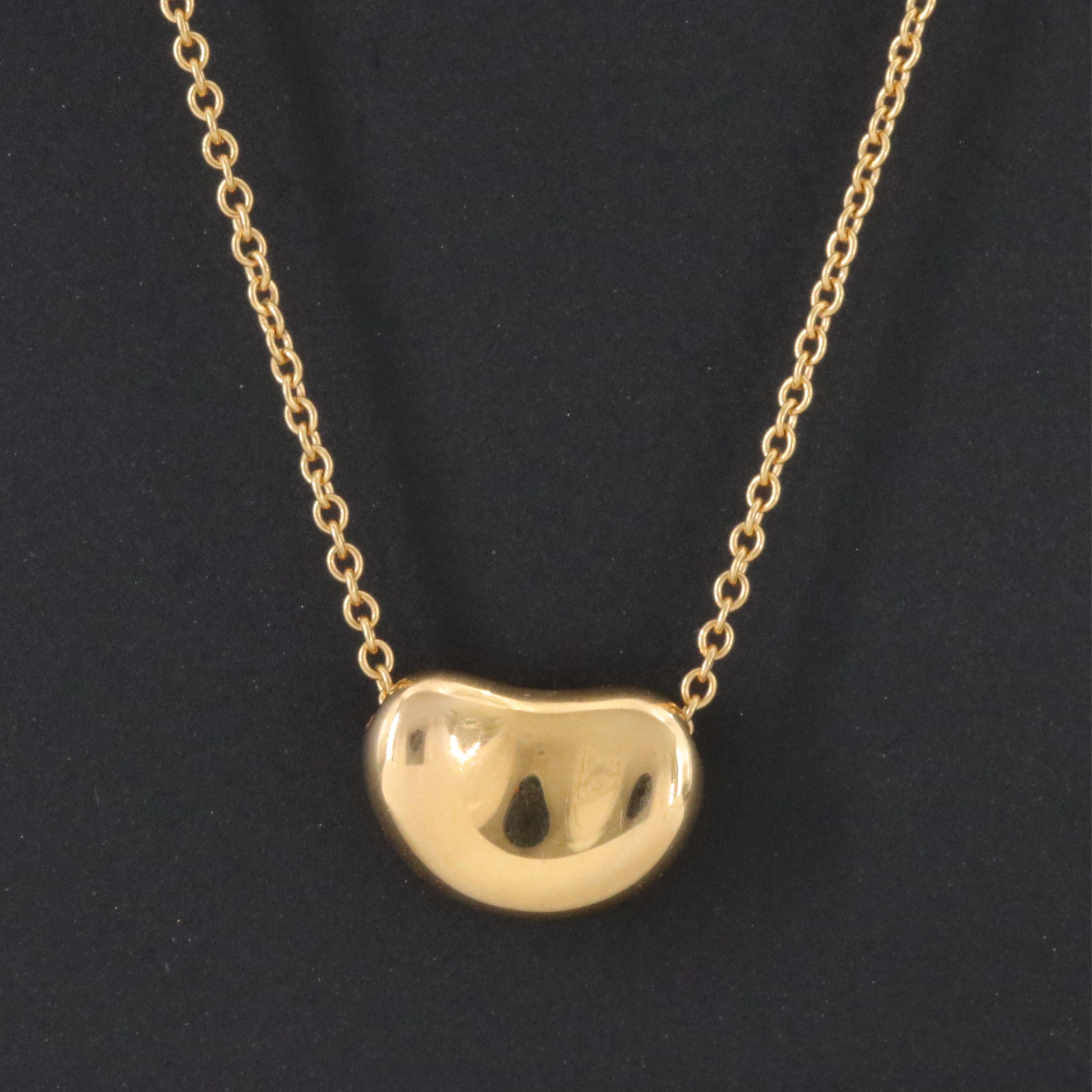 Elsa Peretti for Tiffany & Co. Bean Design 18K Necklace