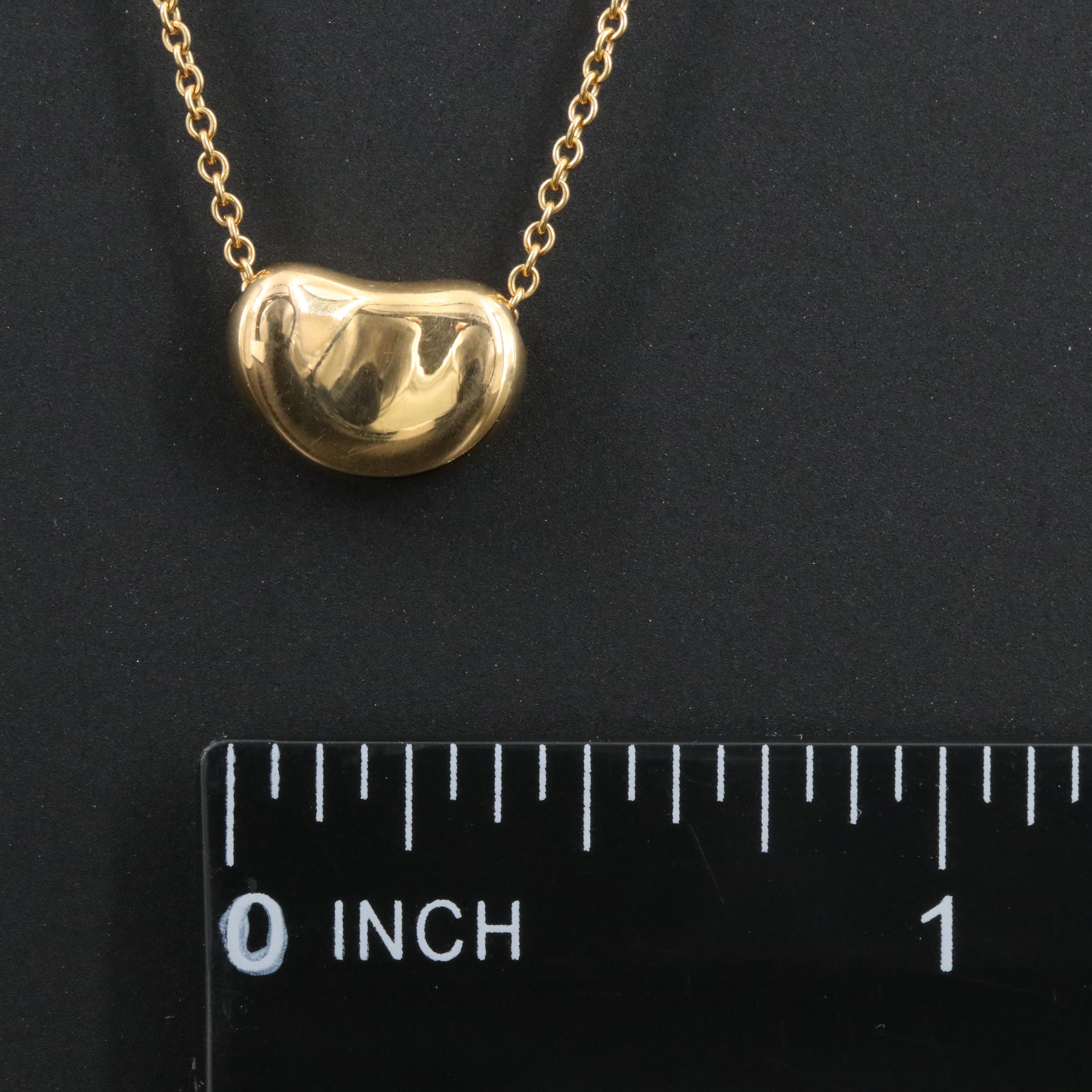 Elsa Peretti for Tiffany & Co. Bean Design 18K Necklace